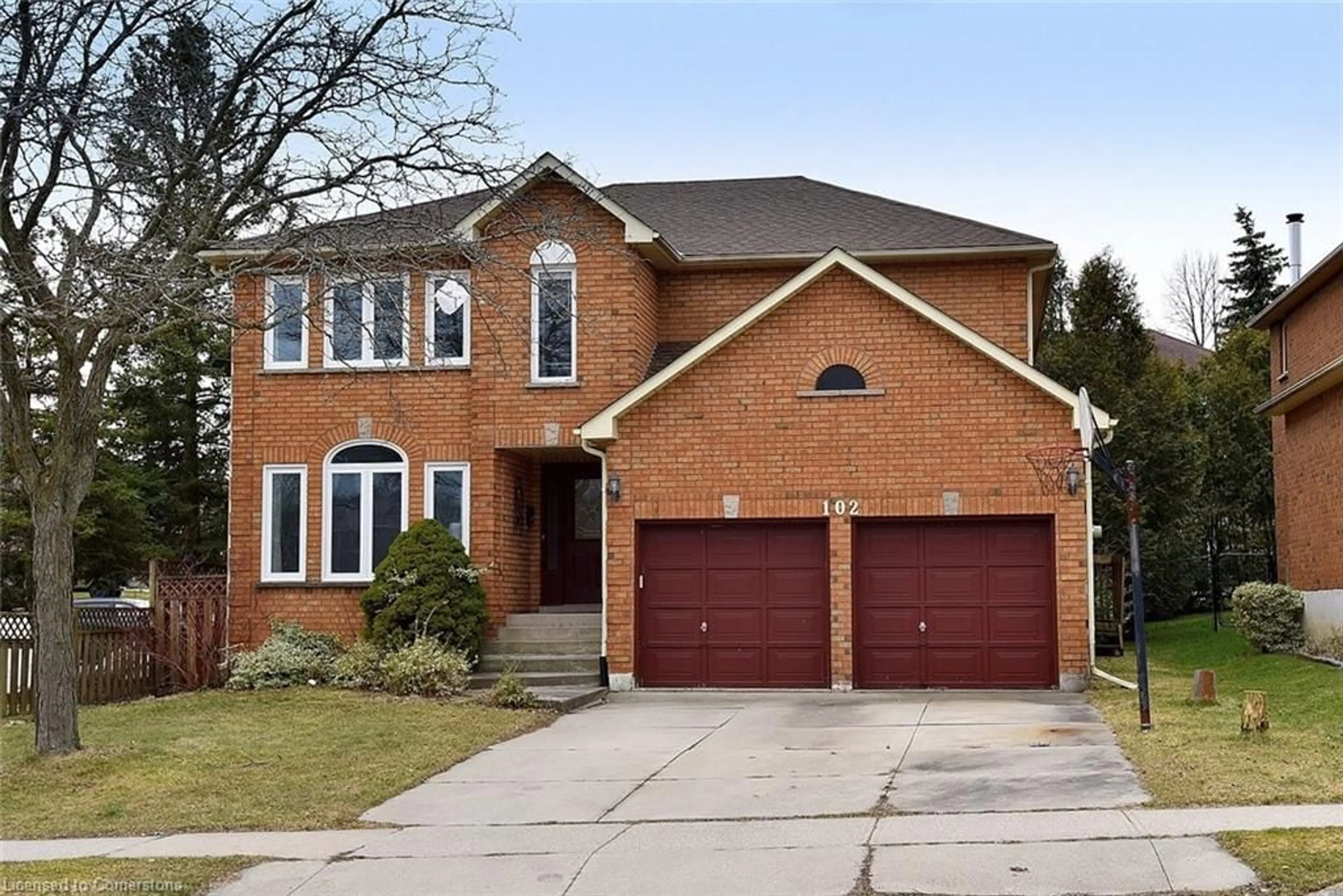 Home with brick exterior material for 102 Huntingwood Ave, Hamilton Ontario L9H 6X5