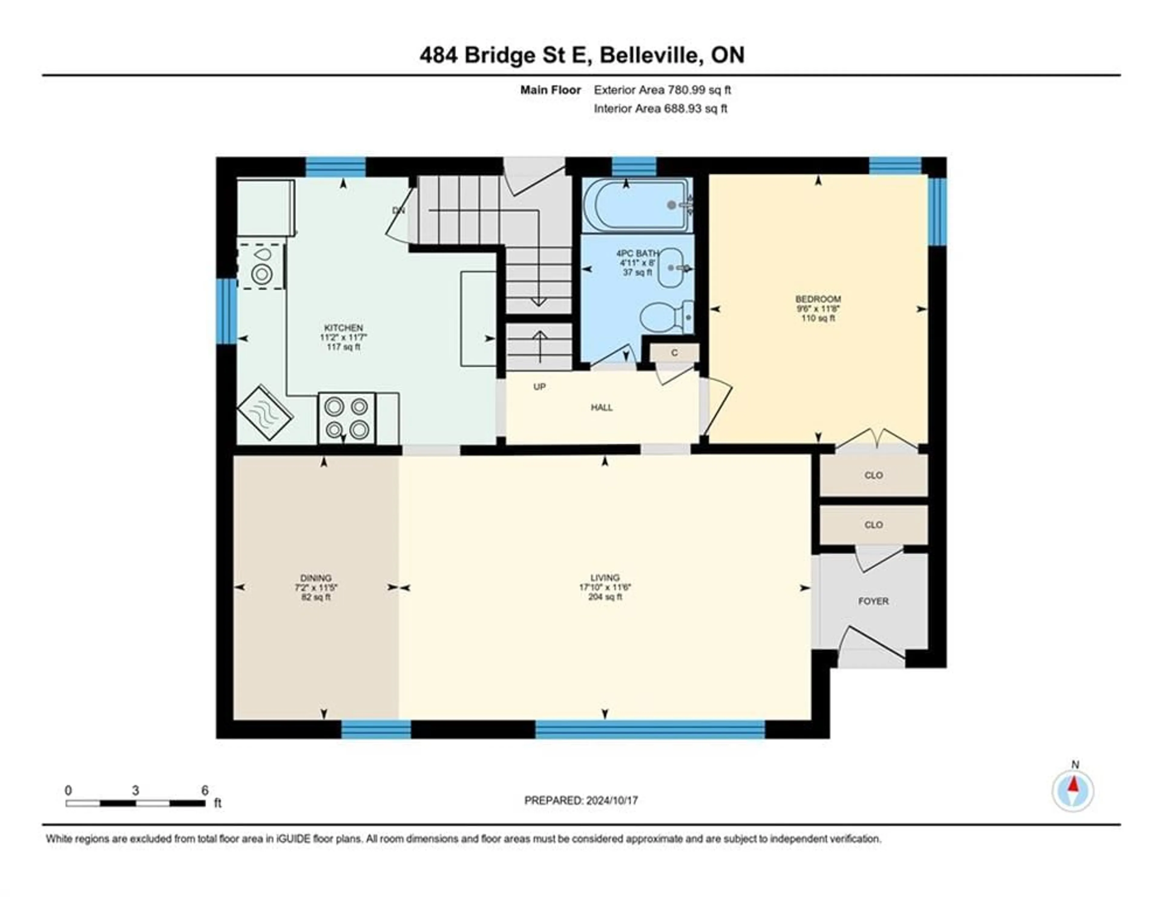 Floor plan for 484 Bridge St, Belleville Ontario K8N 1R4