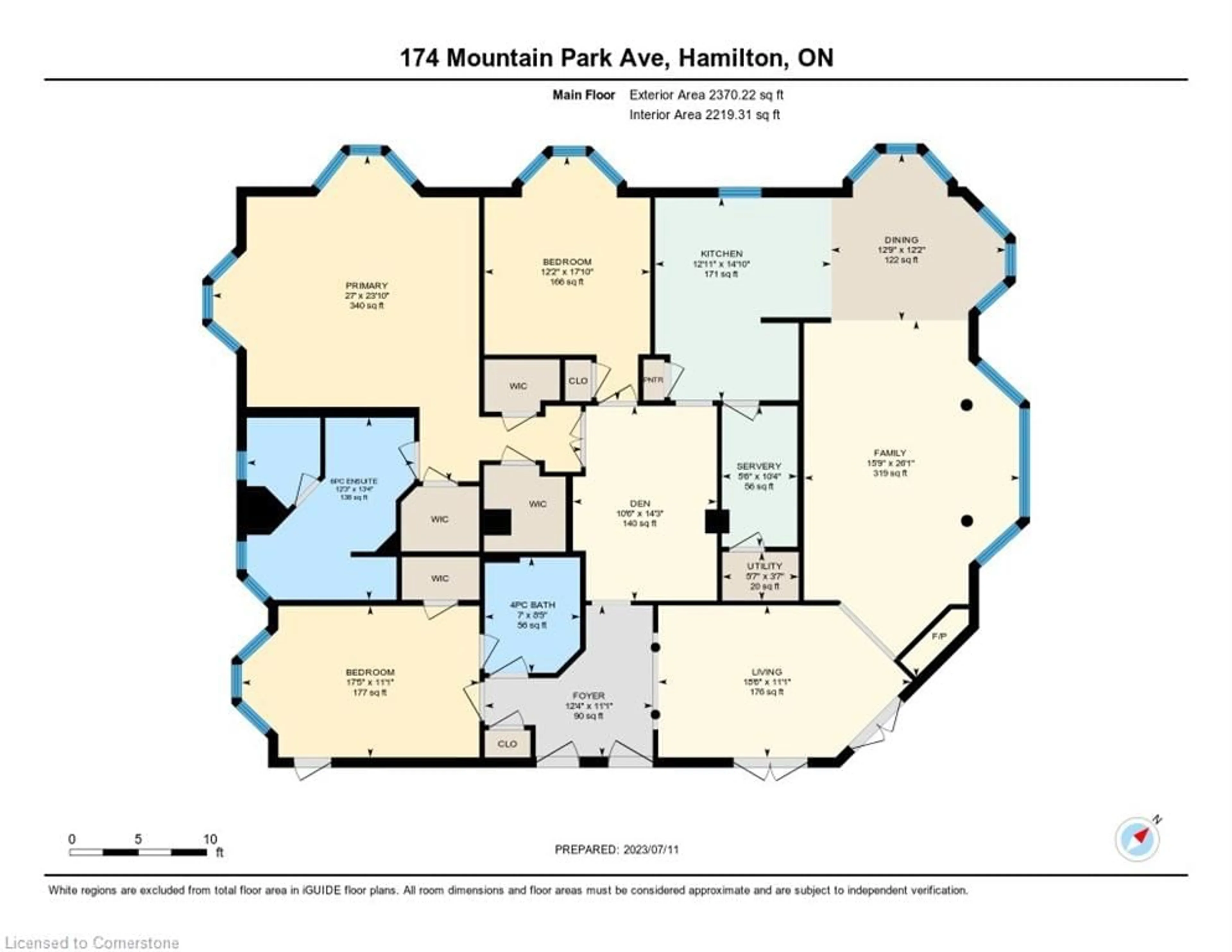 Floor plan for 174 Mountain Park Ave #2W, Hamilton Ontario L8V 1A1