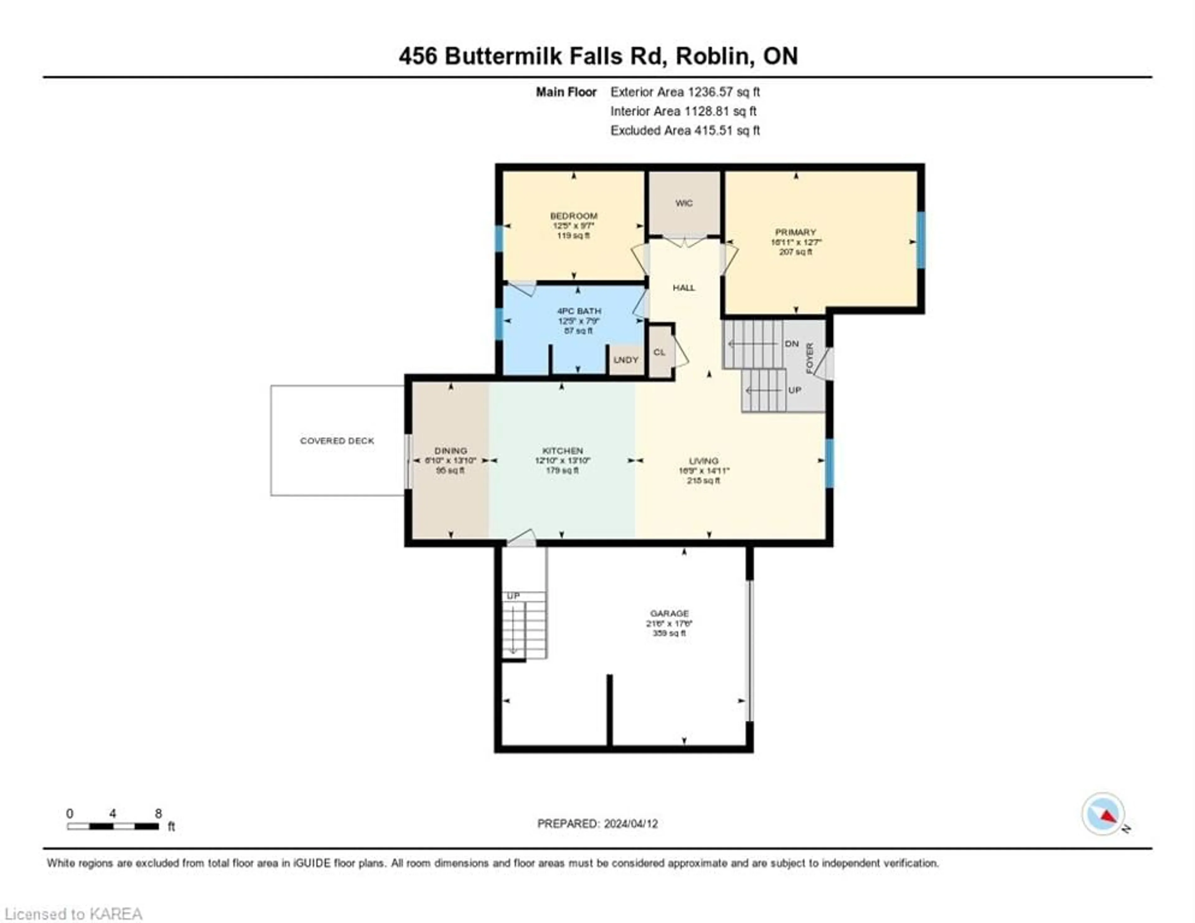 Floor plan for 456 Buttermilk Falls Rd, Roblin Ontario K0K 2W0