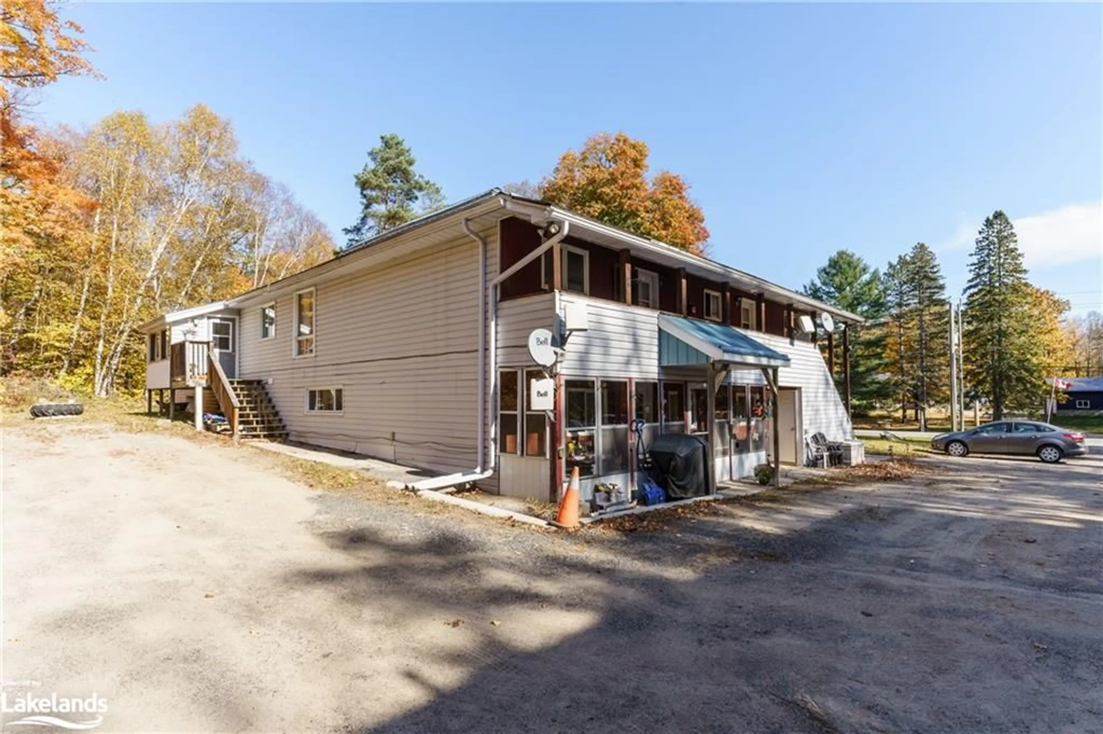 A pic from exterior of the house or condo, the front or back of building for 1070 592 Hwy, Emsdale Ontario P0A 1J0