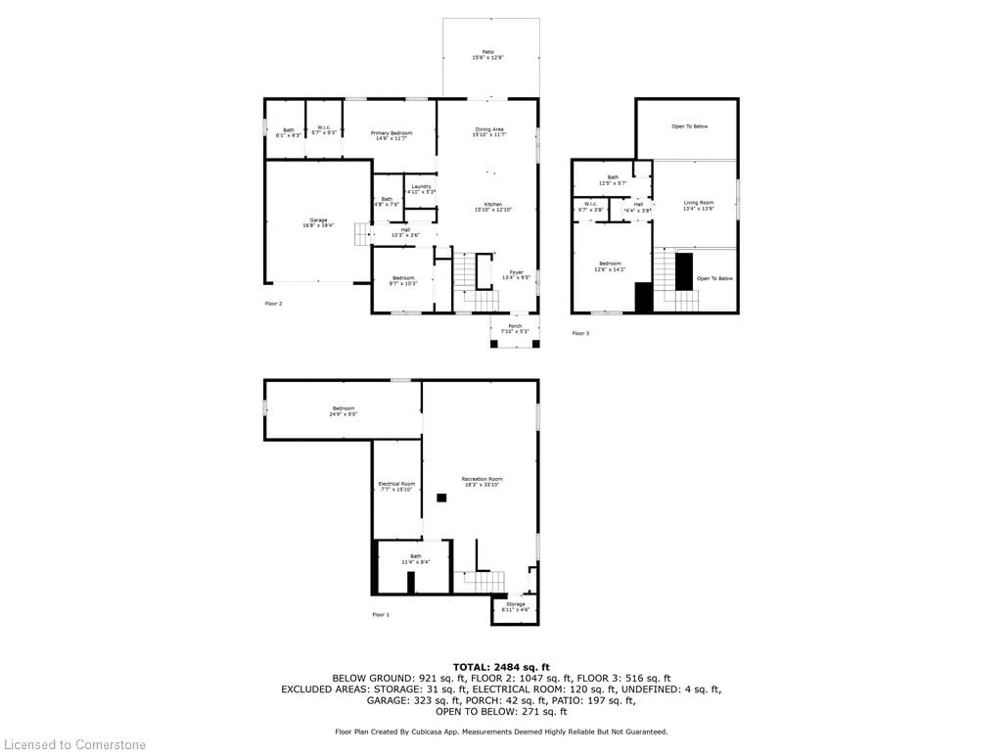 Floor plan for 14 Charlotte Crt, Welland Ontario L3C 1P5