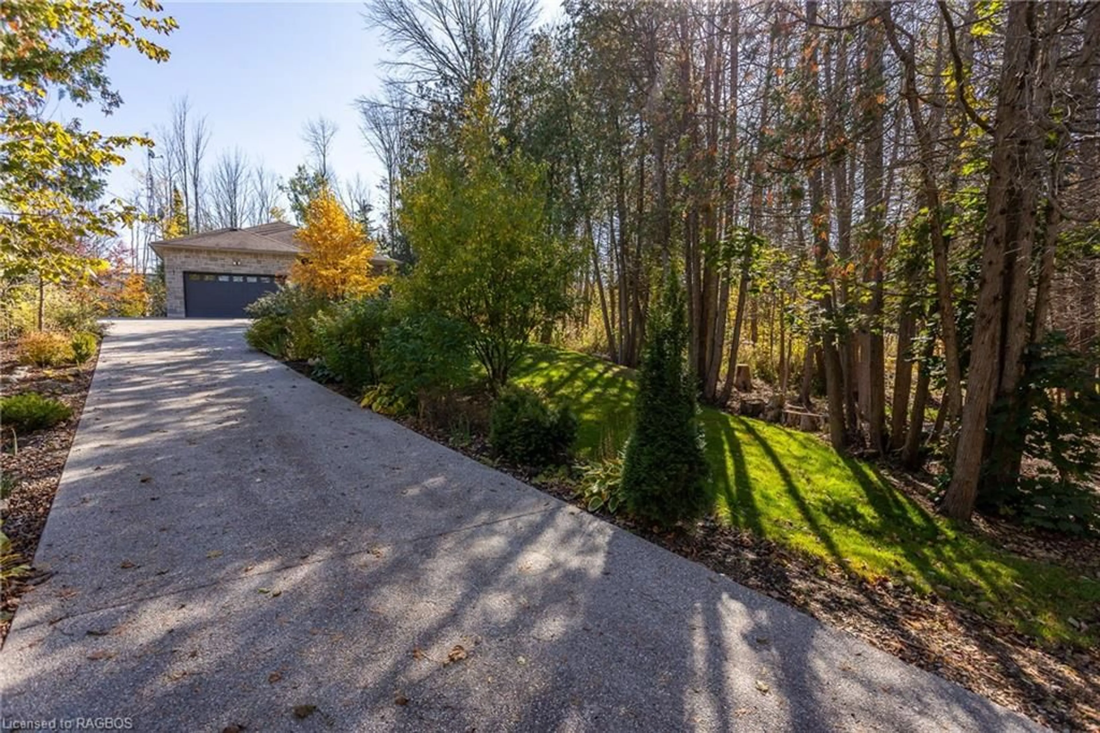 A pic from exterior of the house or condo, the fenced backyard for 170 Lakeshore Rd, Georgian Bluffs Ontario N0H 2T0