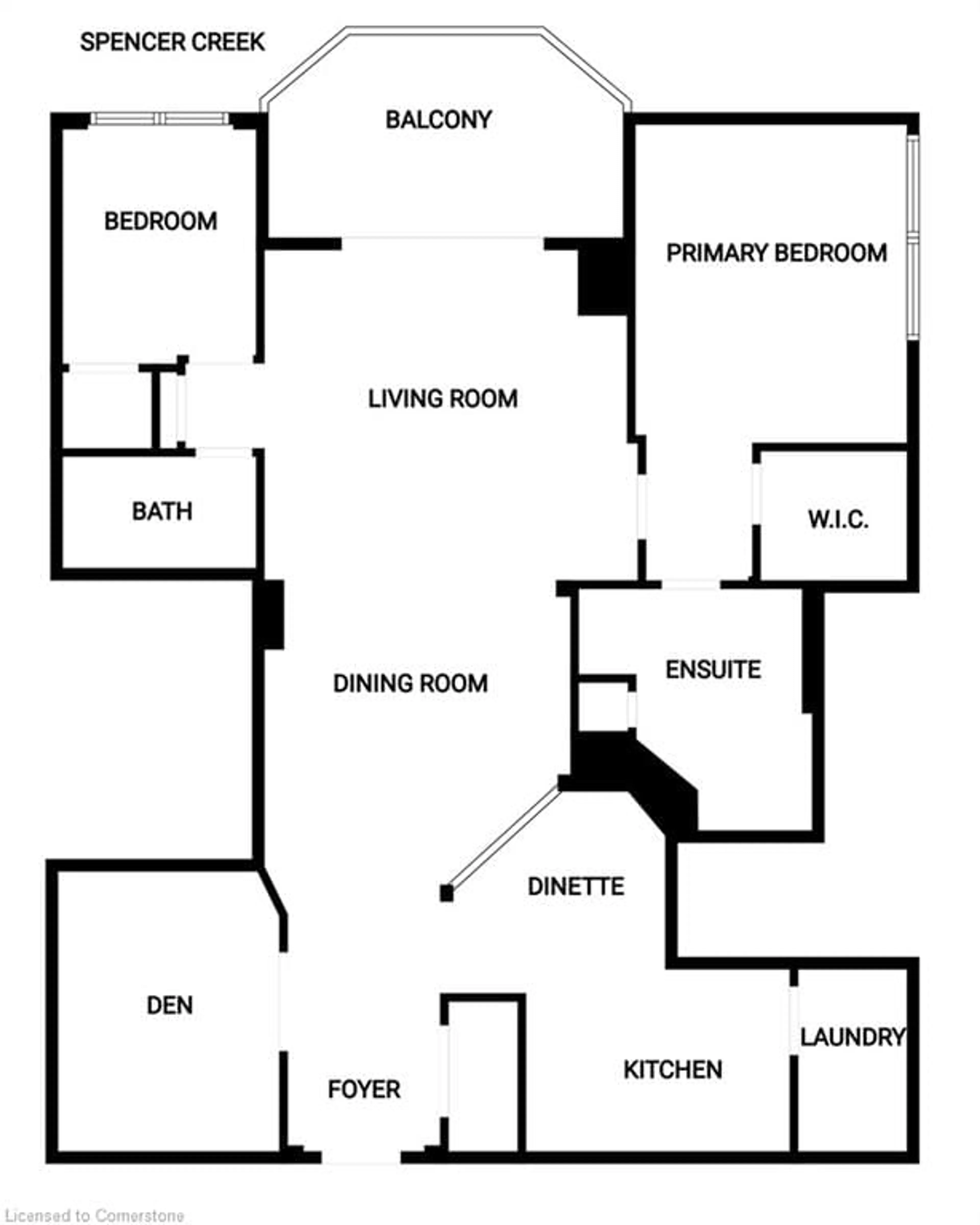 Floor plan for 3000 Creekside Dr #604, Dundas Ontario L9H 7S8