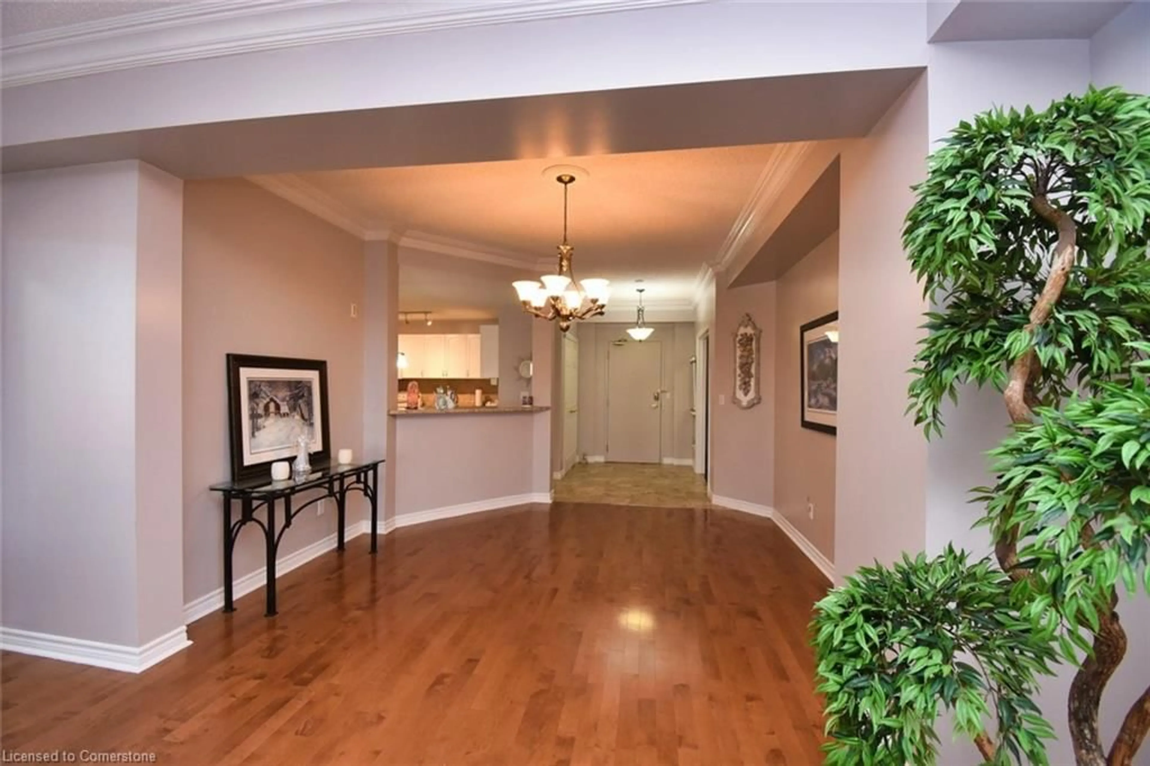 Indoor foyer, wood floors for 3000 Creekside Dr #604, Dundas Ontario L9H 7S8