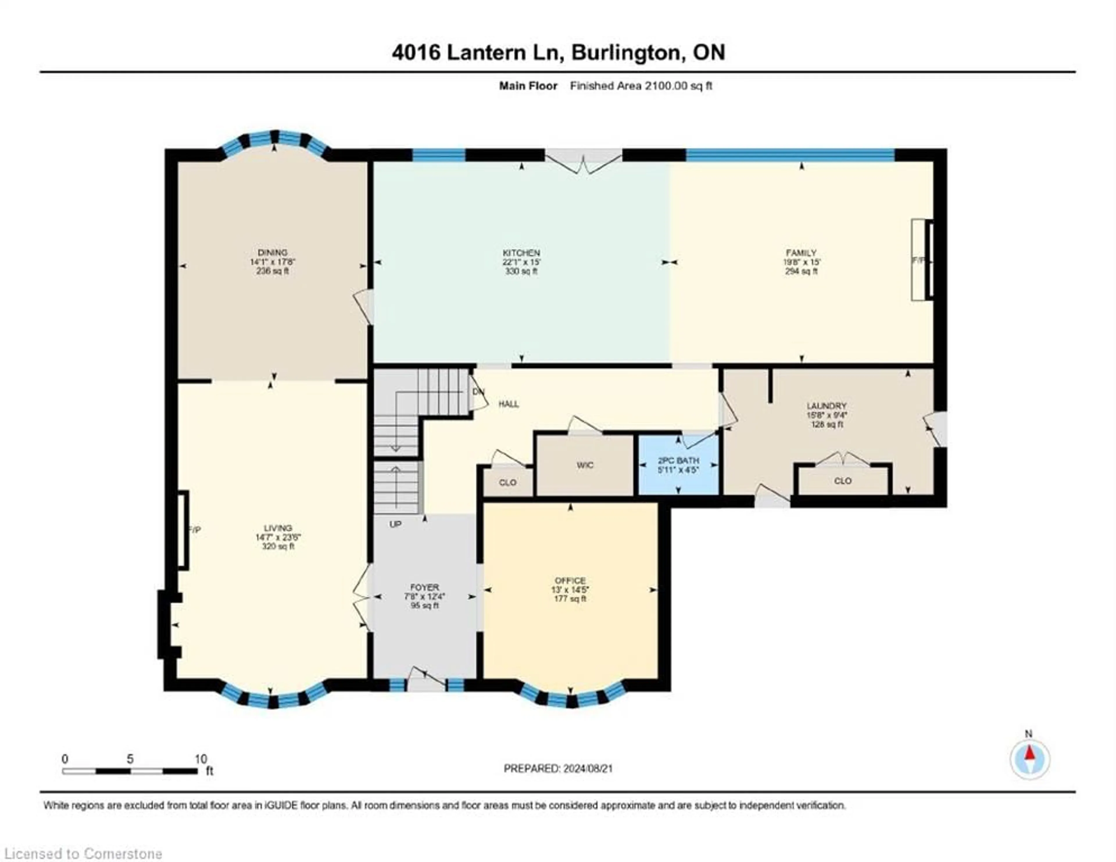 Floor plan for 4016 Lantern Lane, Burlington Ontario L7L 5Z2