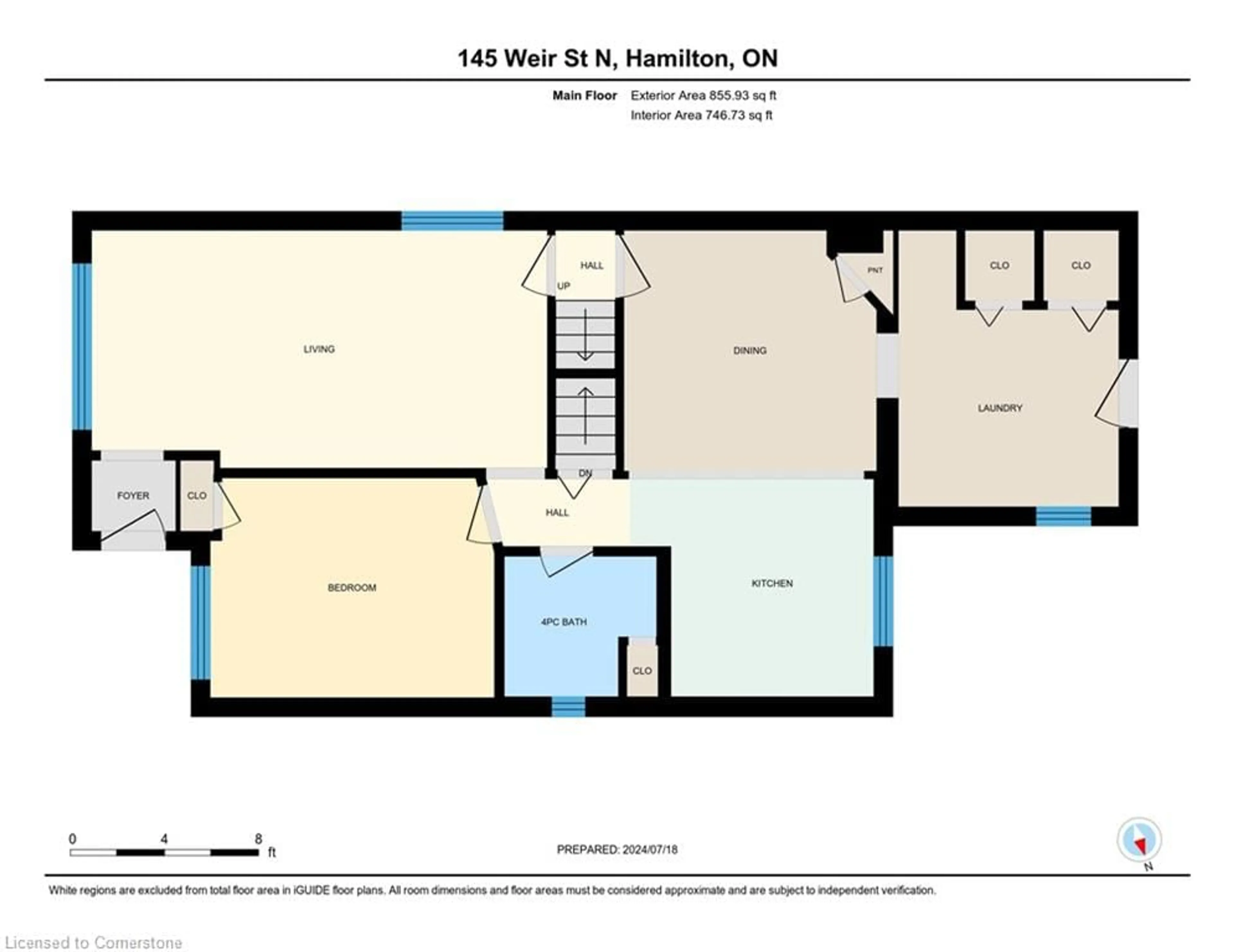 Floor plan for 145 Weir St, Hamilton Ontario L8H 5G1