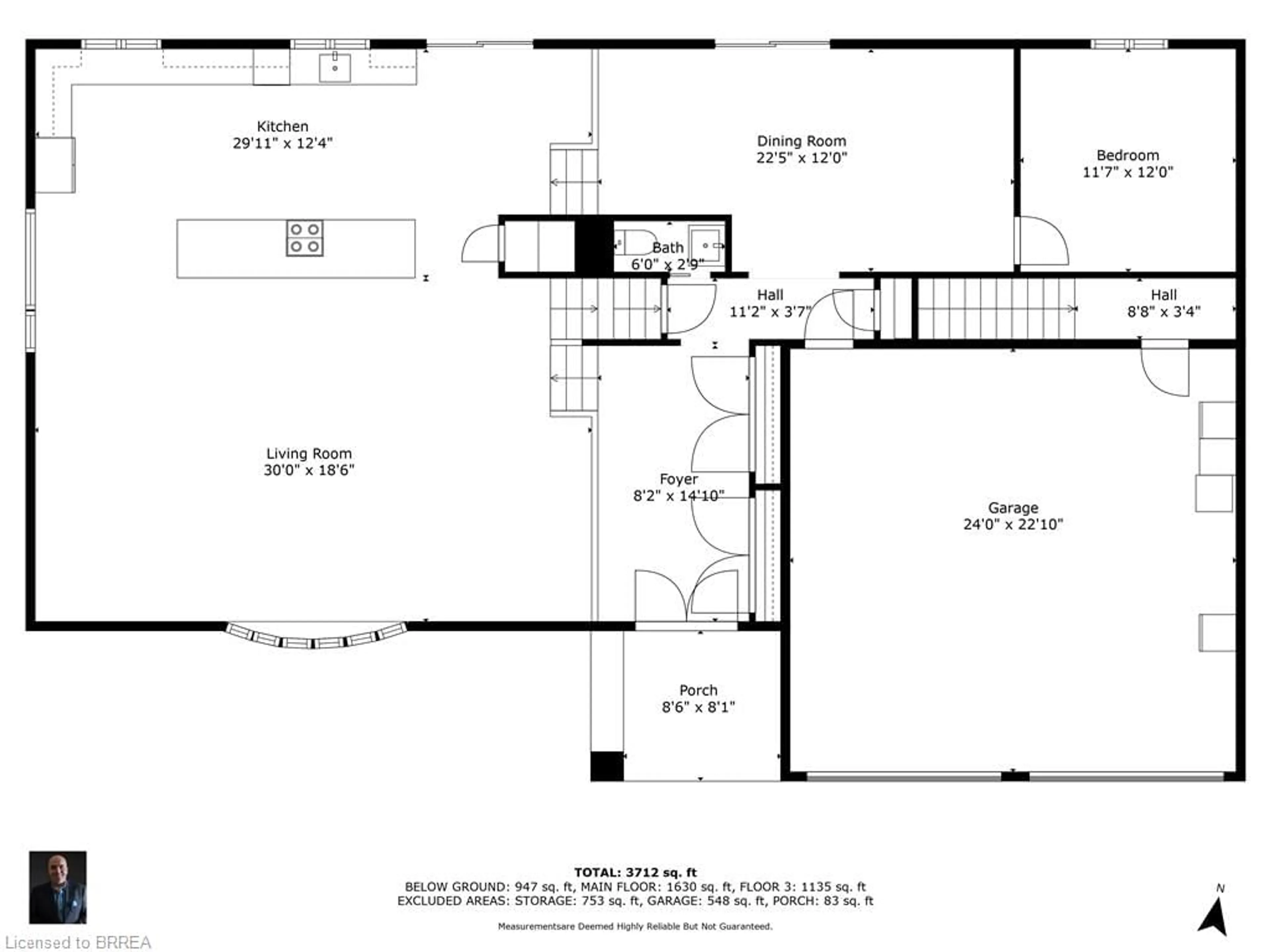 Floor plan for 1271 Windham Road 12, Simcoe Ontario N3Y 4K3