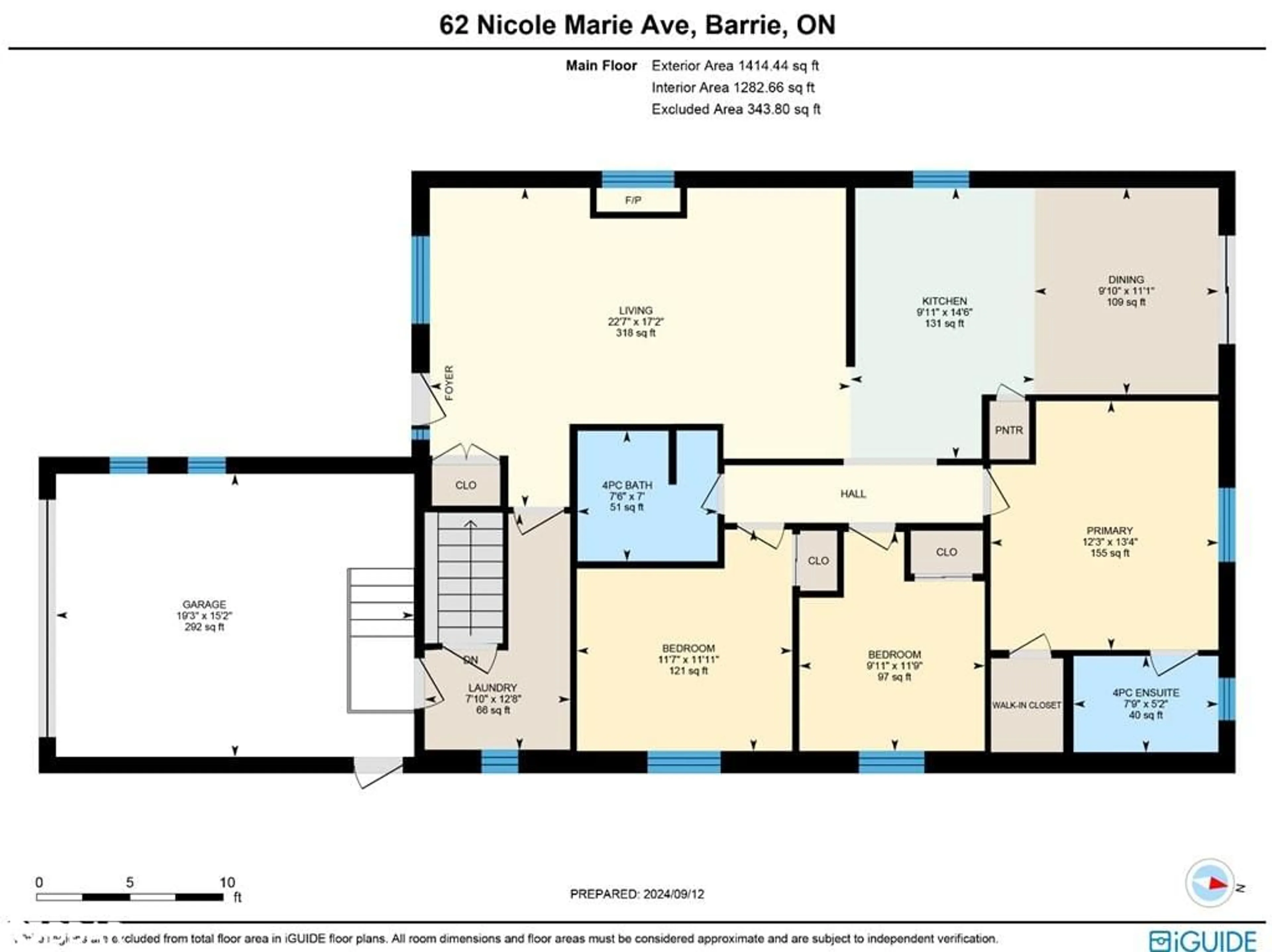 Floor plan for 62 Nicole Marie Ave, Barrie Ontario L4M 6Y6