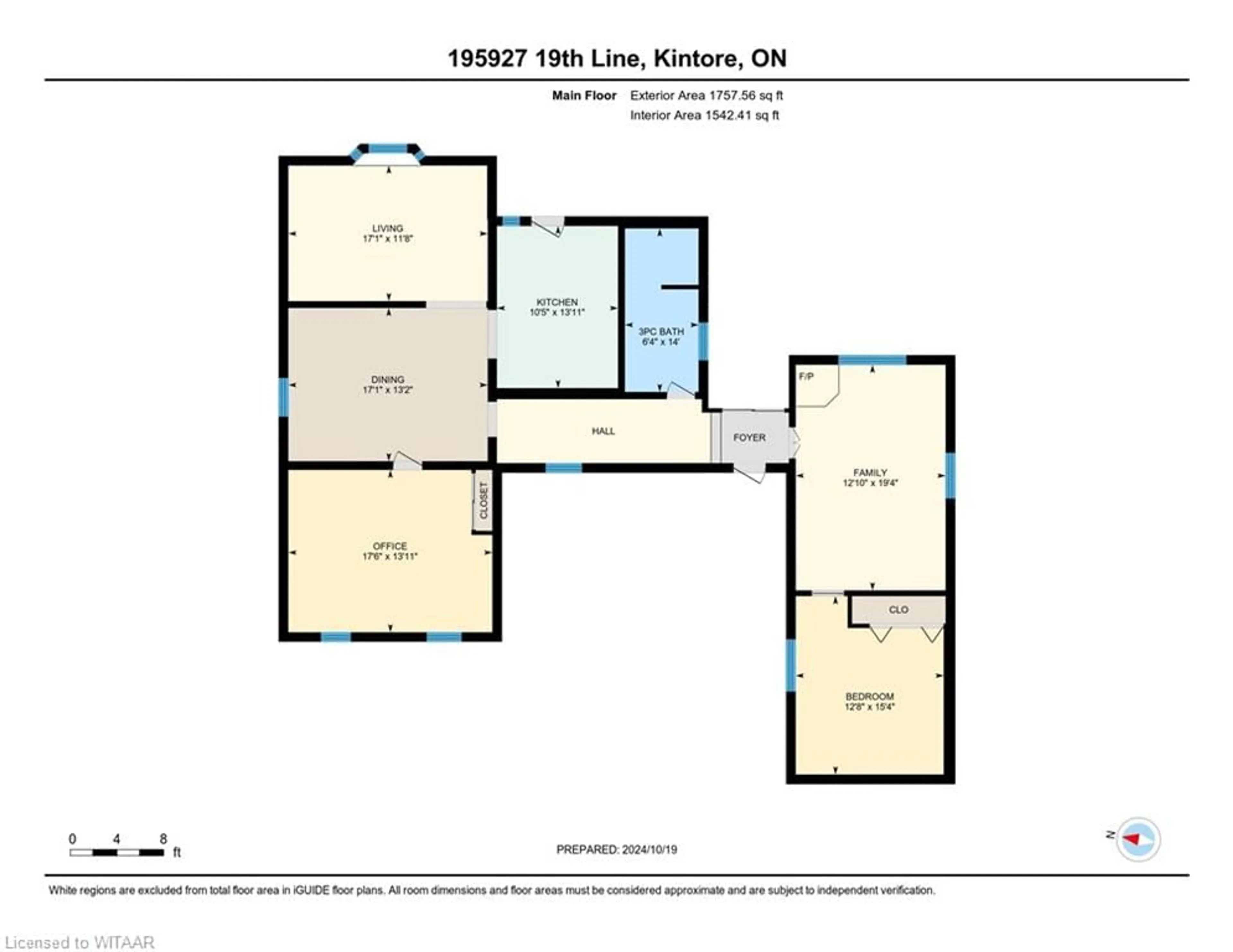 Floor plan for 195927 19TH 19th Line, Kintore Ontario N0M 2C0