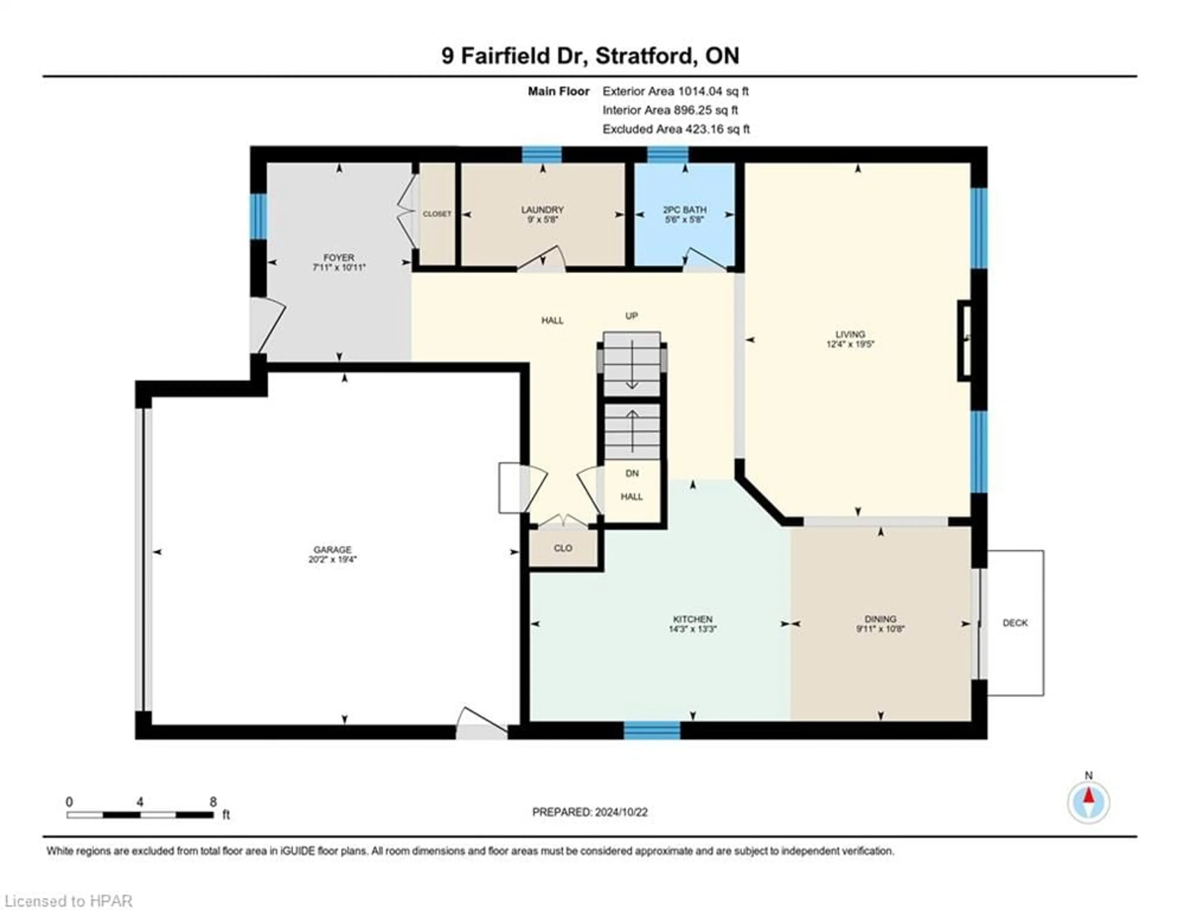 Floor plan for 9 Fairfield Dr, Stratford Ontario N5A 0A5