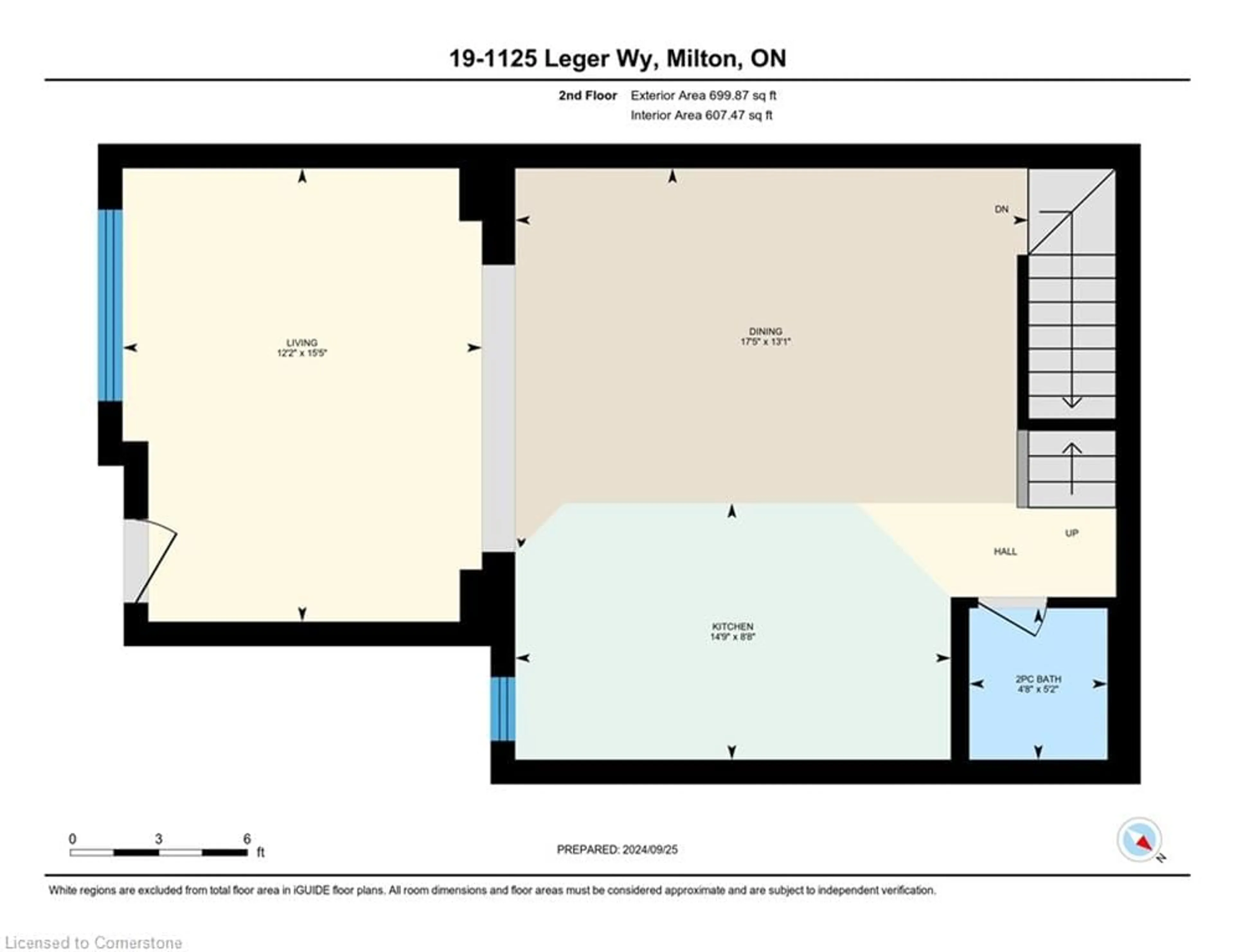 Floor plan for 1125 Leger Way #19, Milton Ontario L9E 1N7