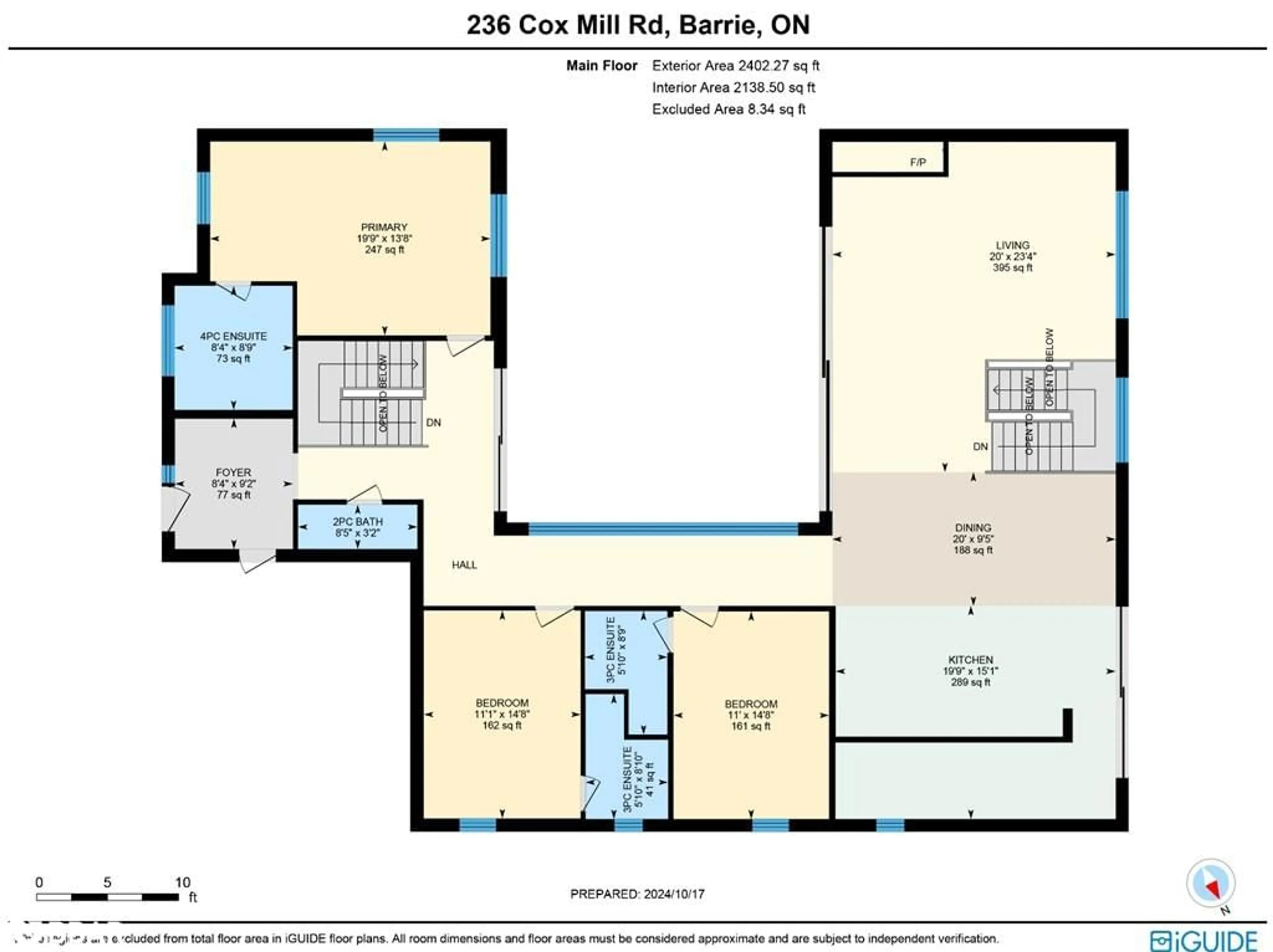 Floor plan for 236 Cox Mill Rd, Barrie Ontario L4N 4G5