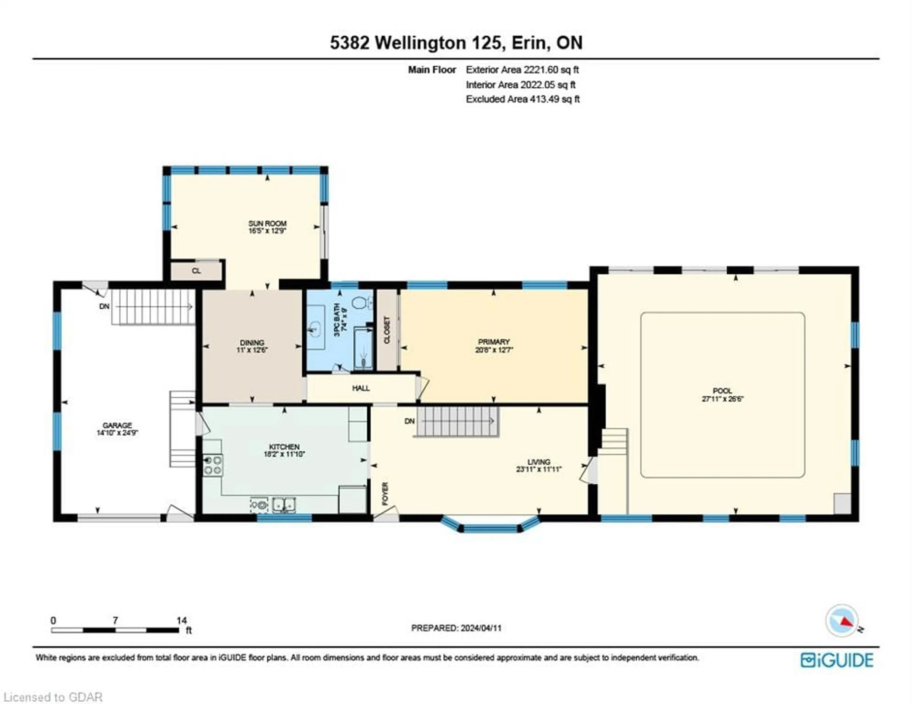 Floor plan for 5382 Wellington Road 125 Rd, Erin Ontario L7J 2L9