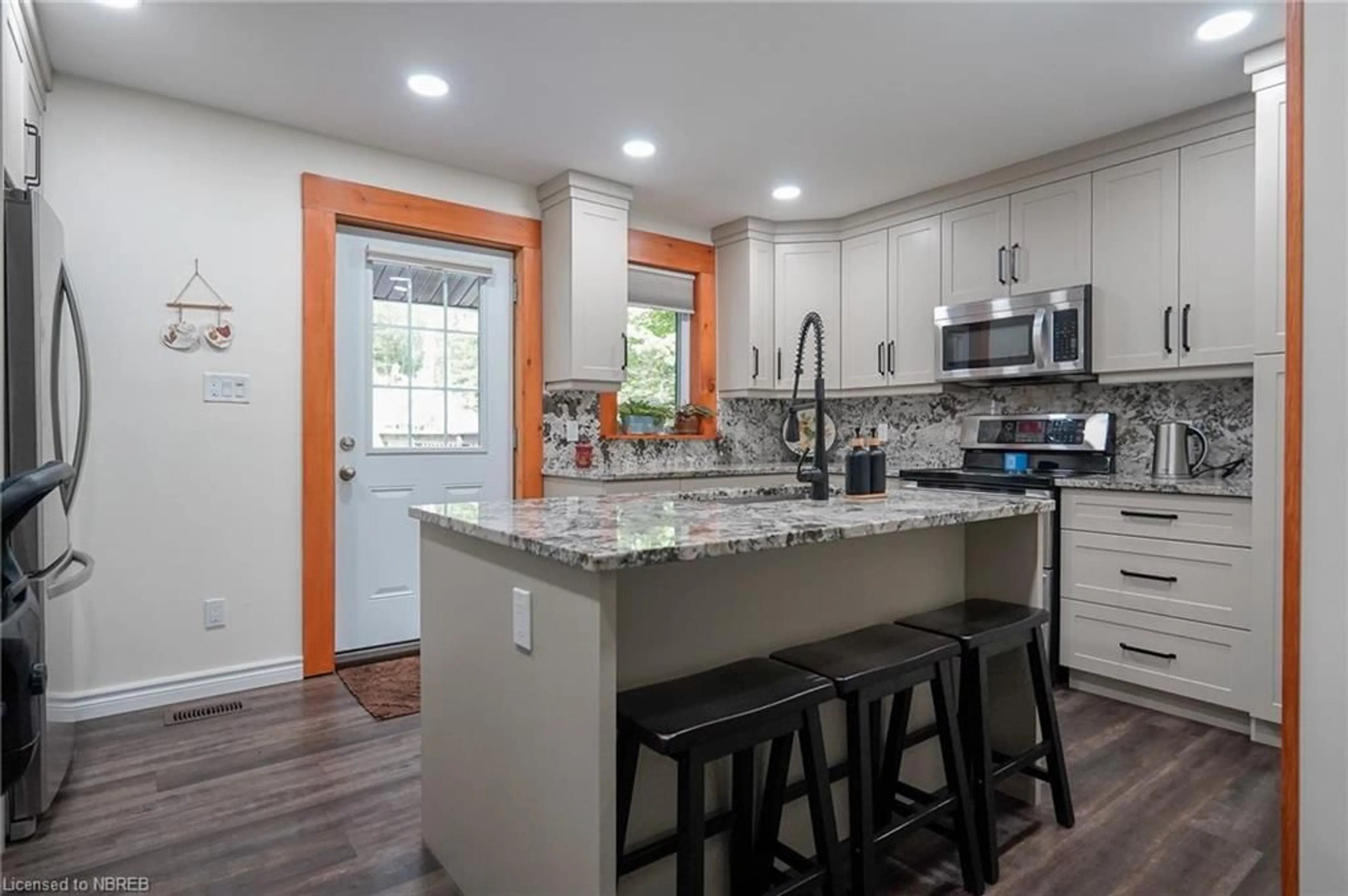 Open concept kitchen for 233 Glen Roberts Dr, Laurier Ontario P0H 2L0