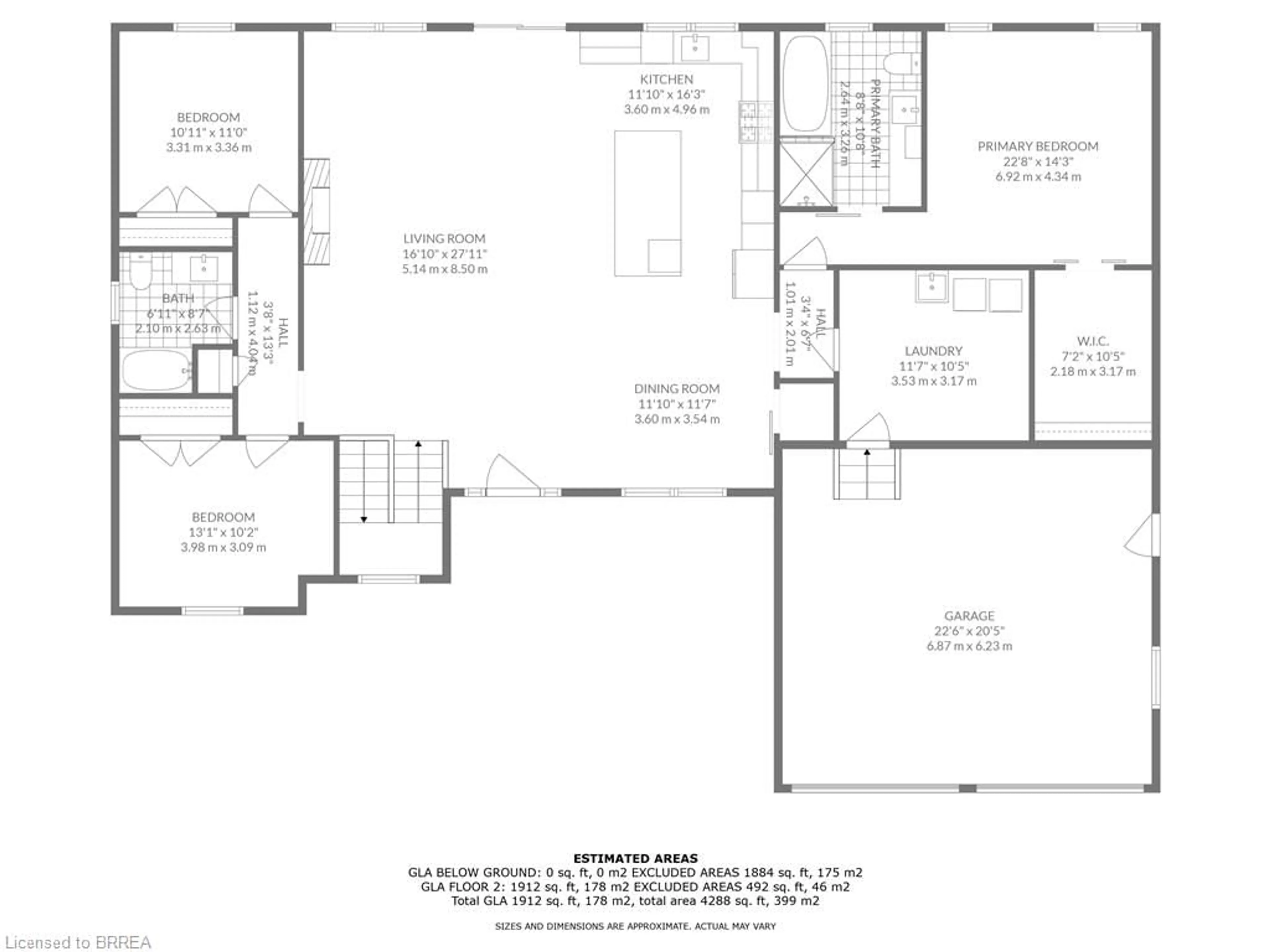 Floor plan for 367 Maple Ave, Burford Ontario N0A 1E0