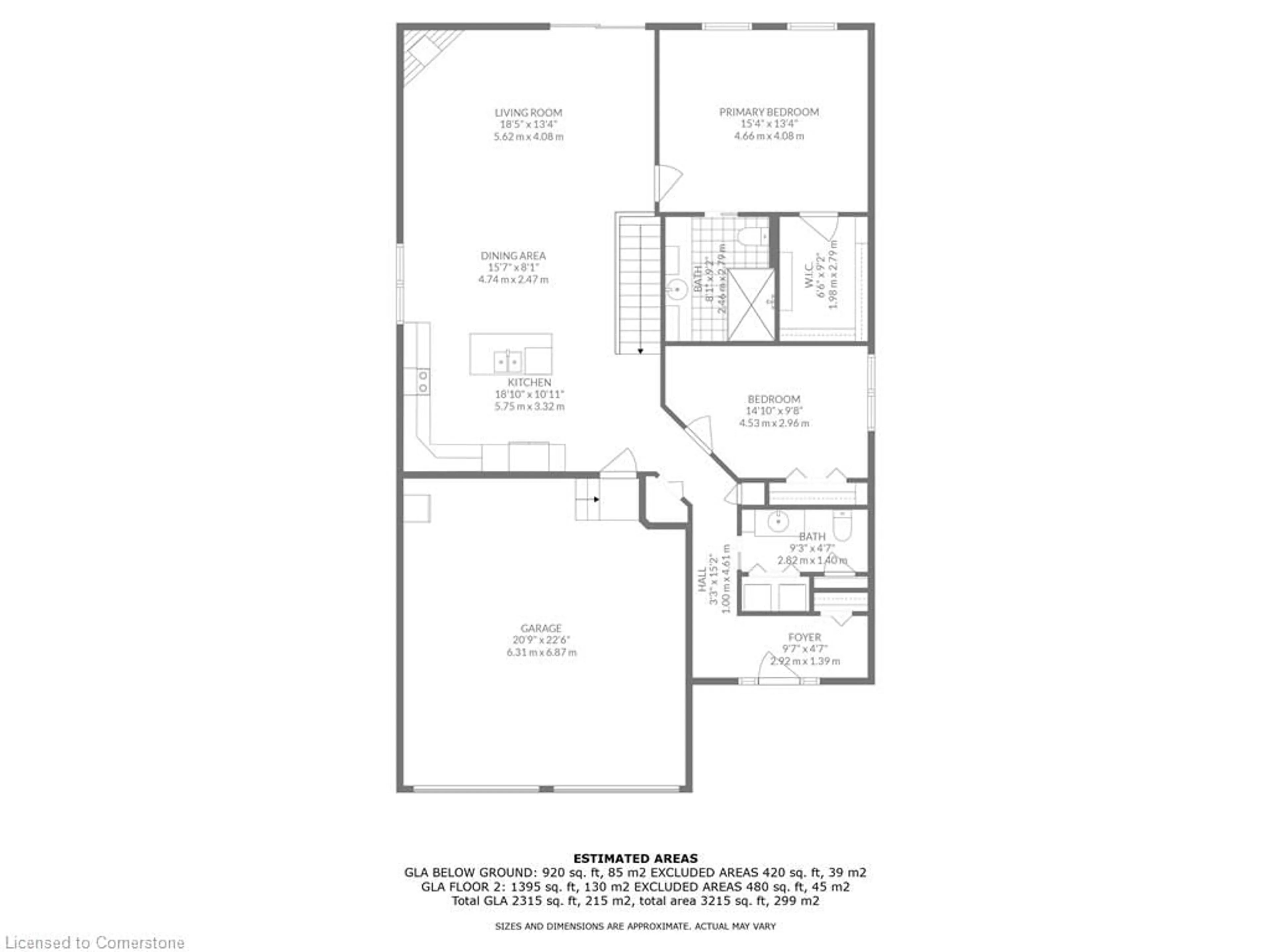 Floor plan for 139 St. Michaels St, Delhi Ontario N4B 0A3