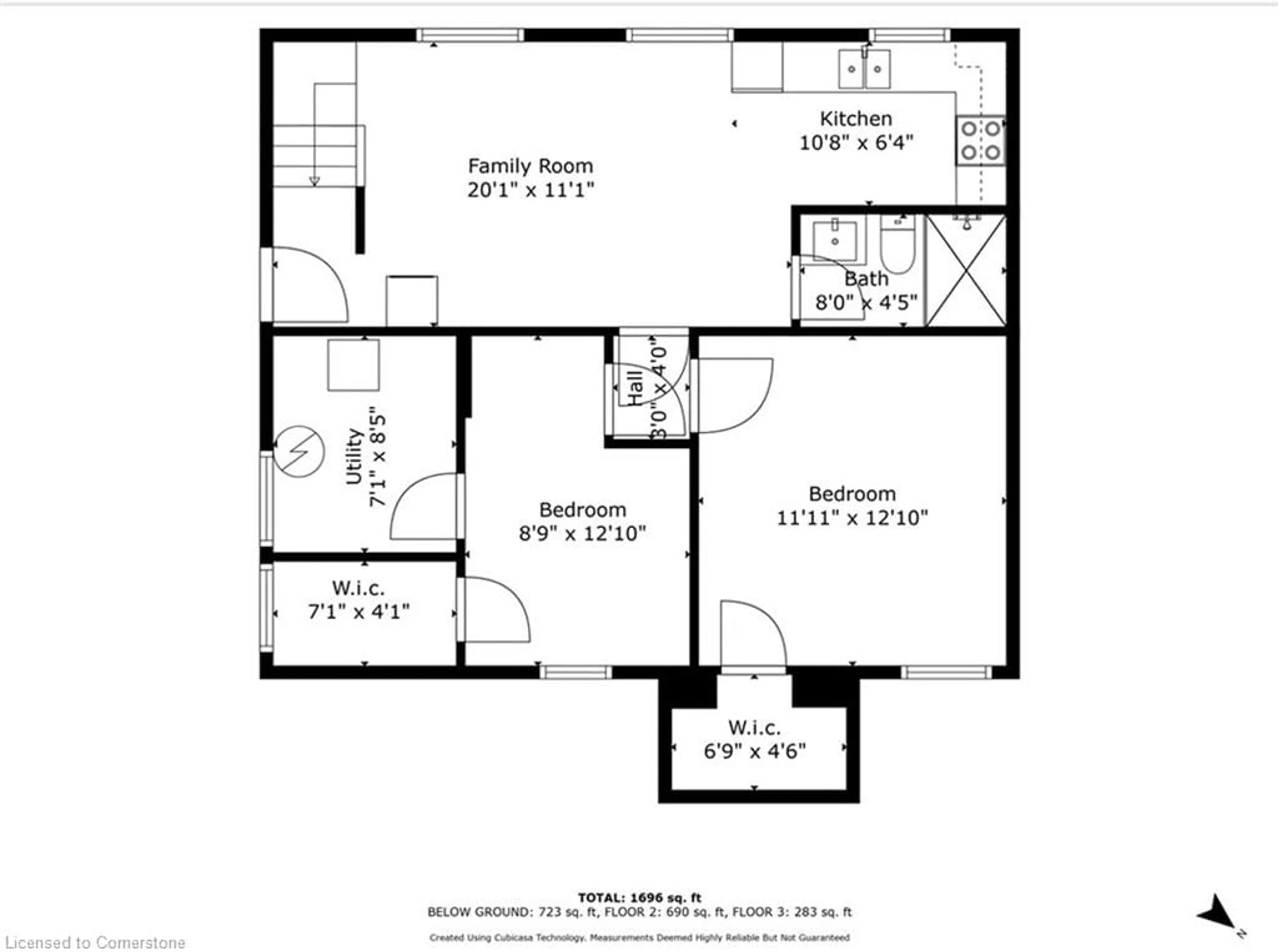 Floor plan for 324 Rosemount Dr, Kitchener Ontario N2B 1R8