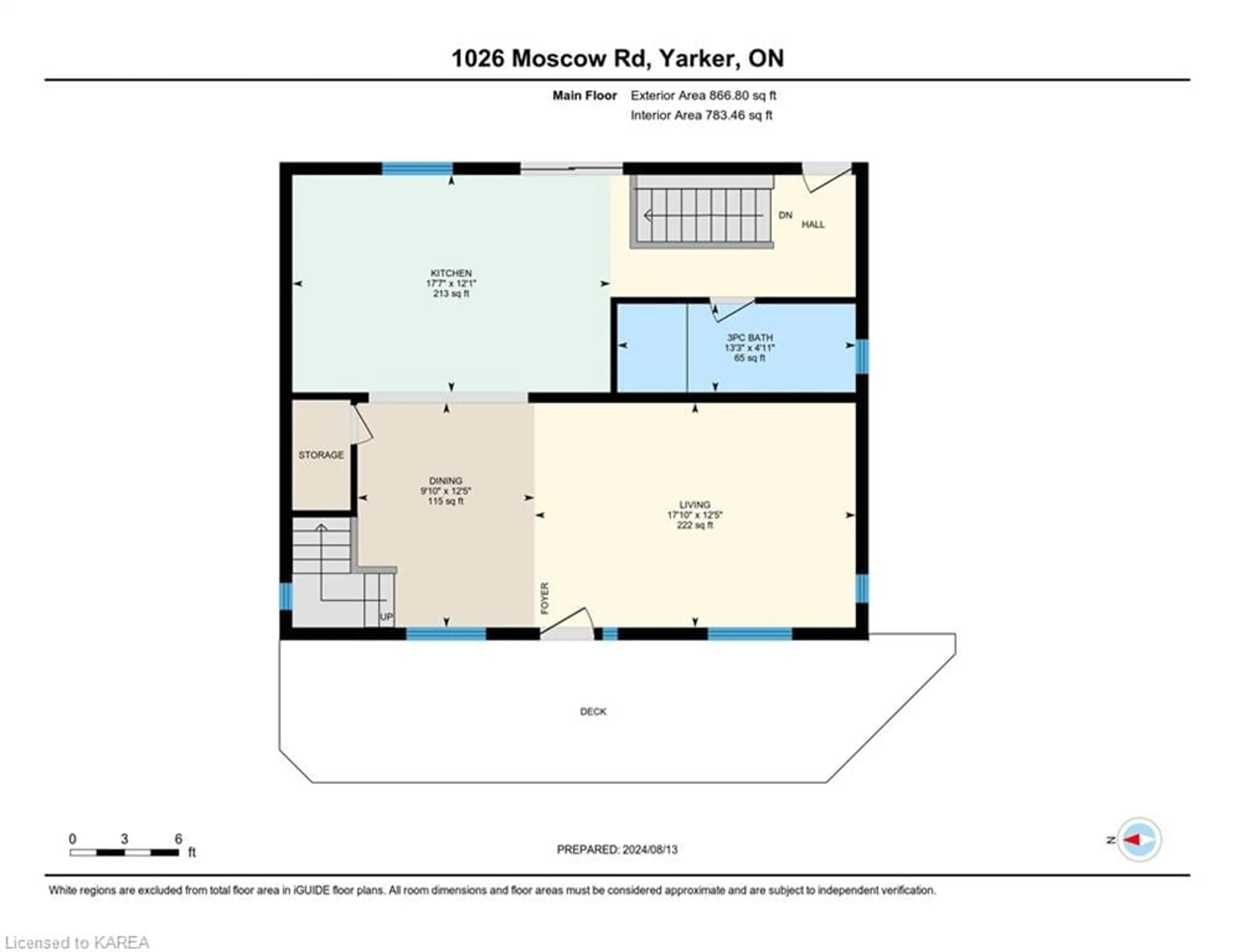 Floor plan for 1026 Moscow Rd, Yarker Ontario K0K 3N0