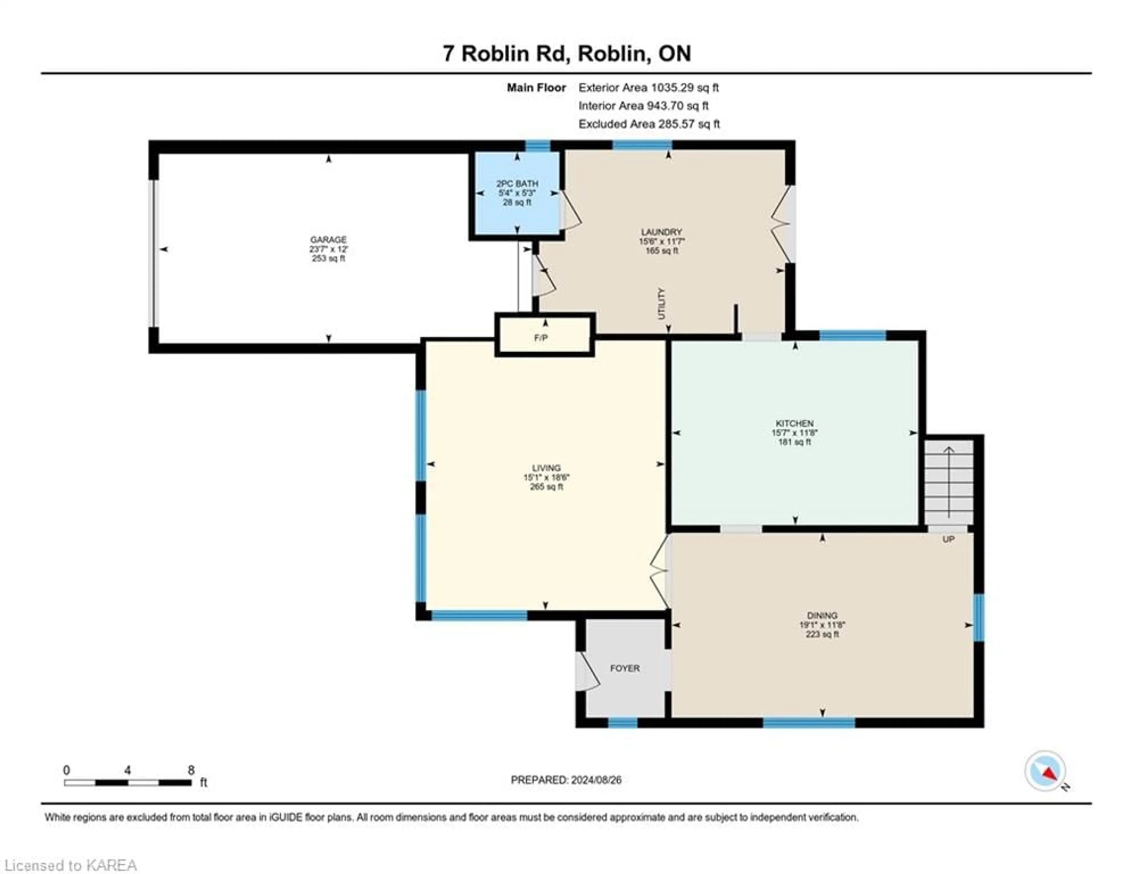 Floor plan for 7 Roblin Rd, Roblin Ontario K0K 2W0