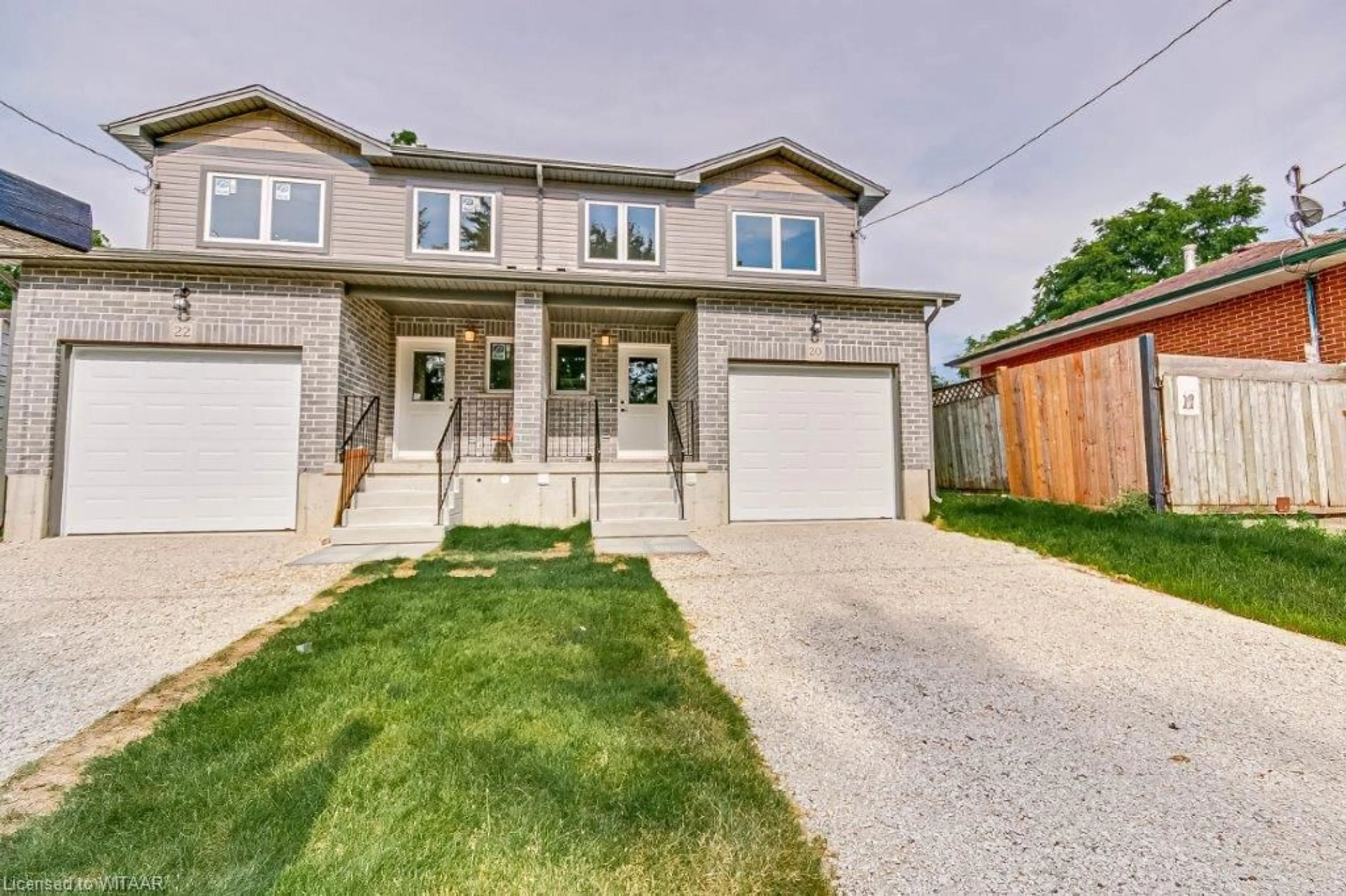 A pic from exterior of the house or condo, the street view for 22 Bain St, Woodstock Ontario N4S 5X8