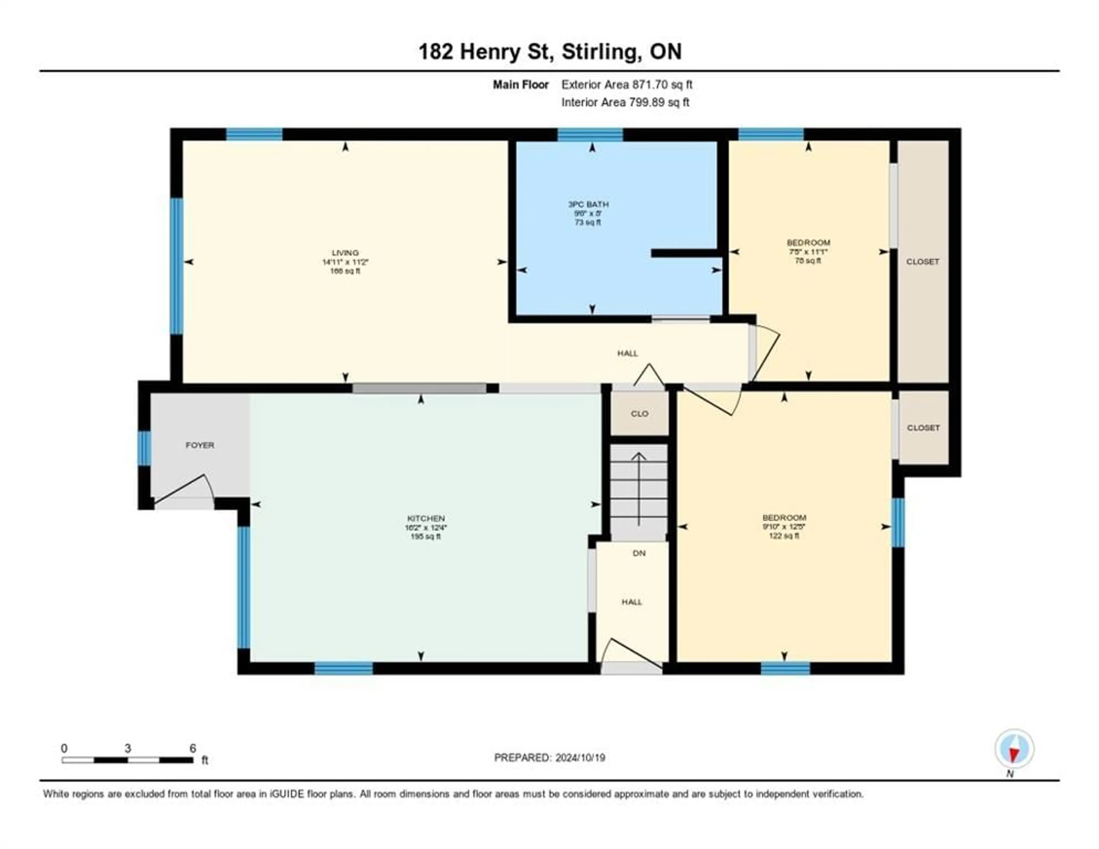 Floor plan for 182 Henry St, Stirling Ontario K0K 3E0