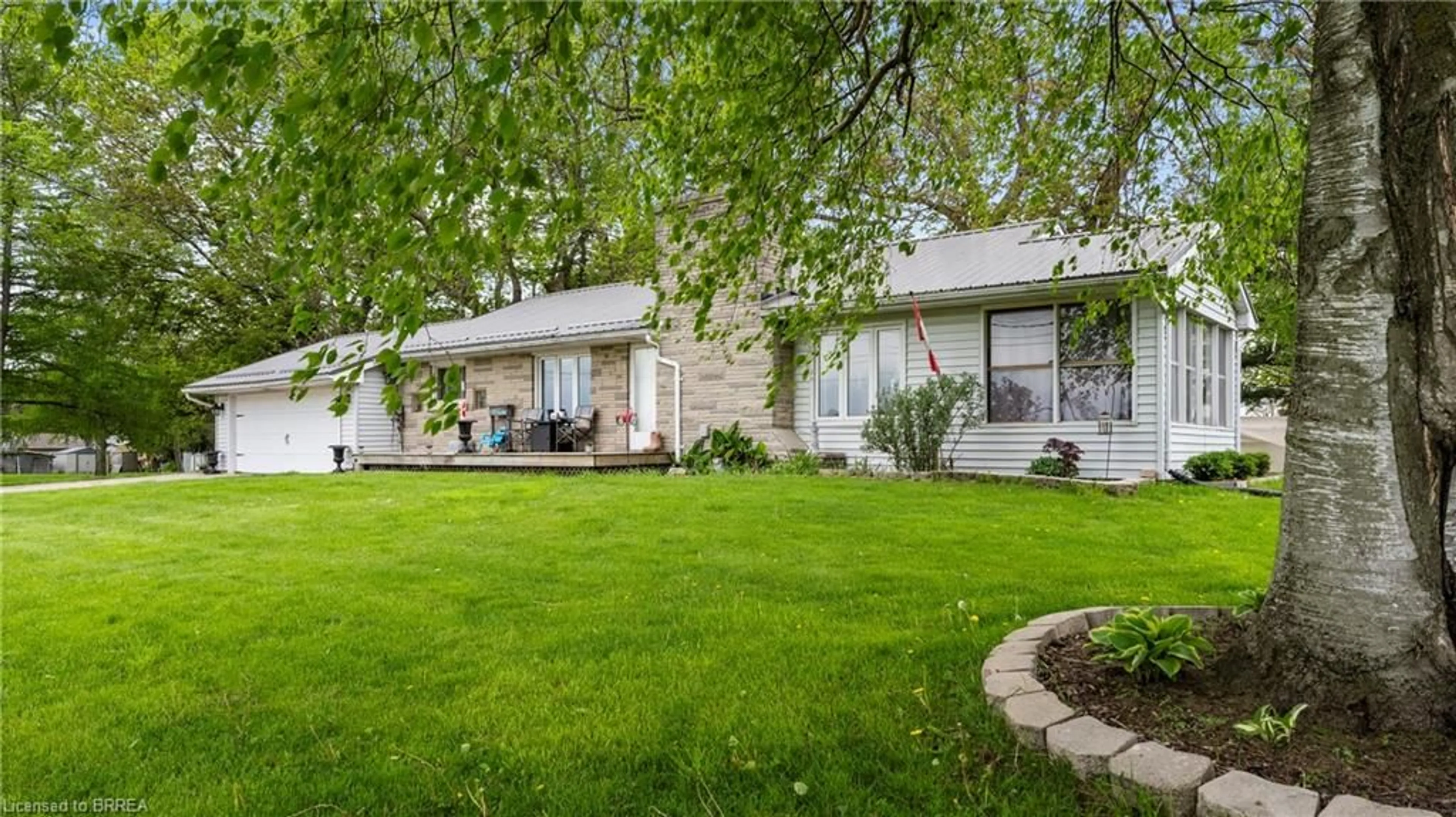 Frontside or backside of a home, the fenced backyard for 1039 St John's Rd, Walsh Ontario N3Y 4K1