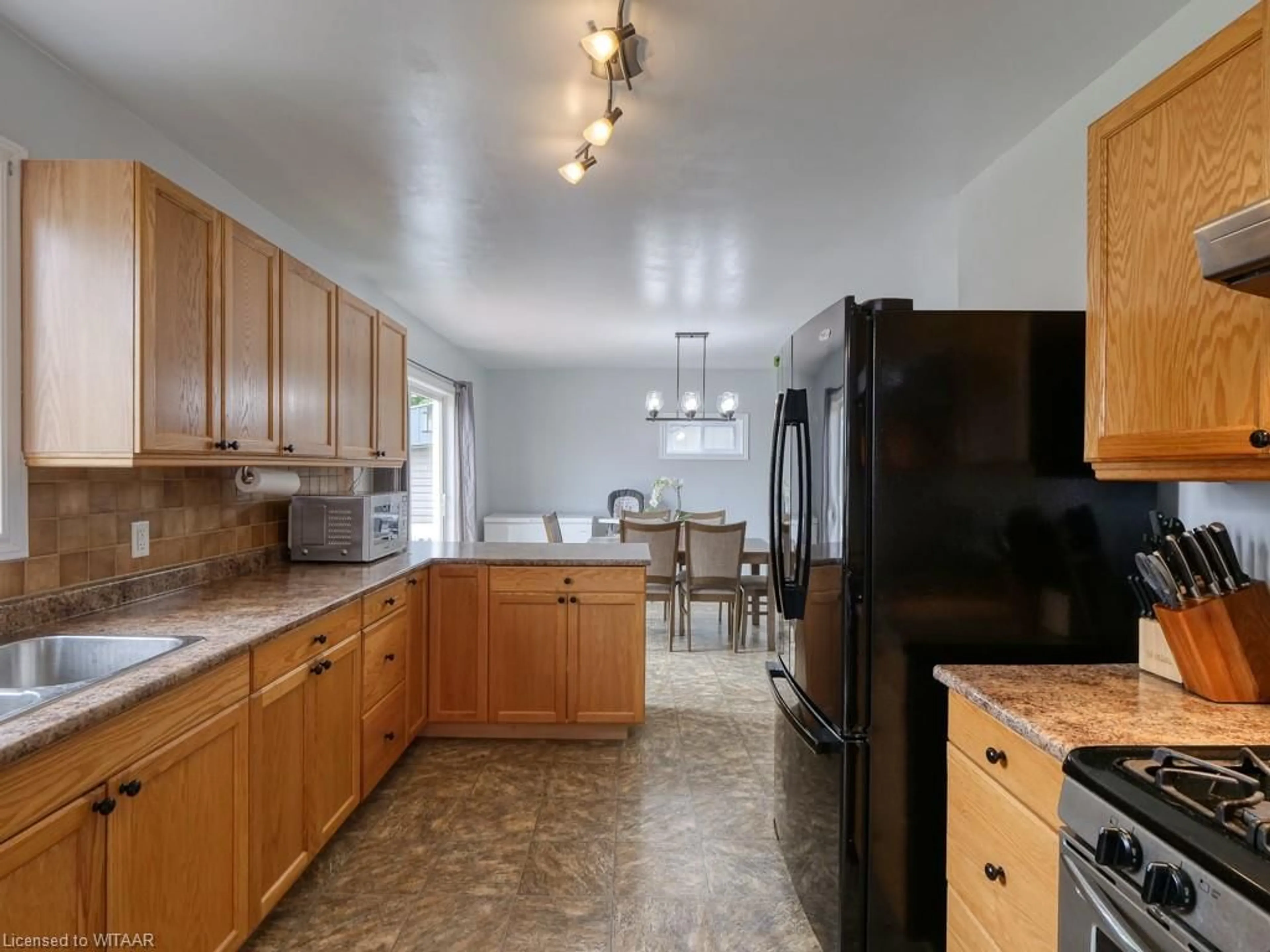 Kitchen, wood floors, cottage for 180 Talbot St, Courtland Ontario N0J 1E0