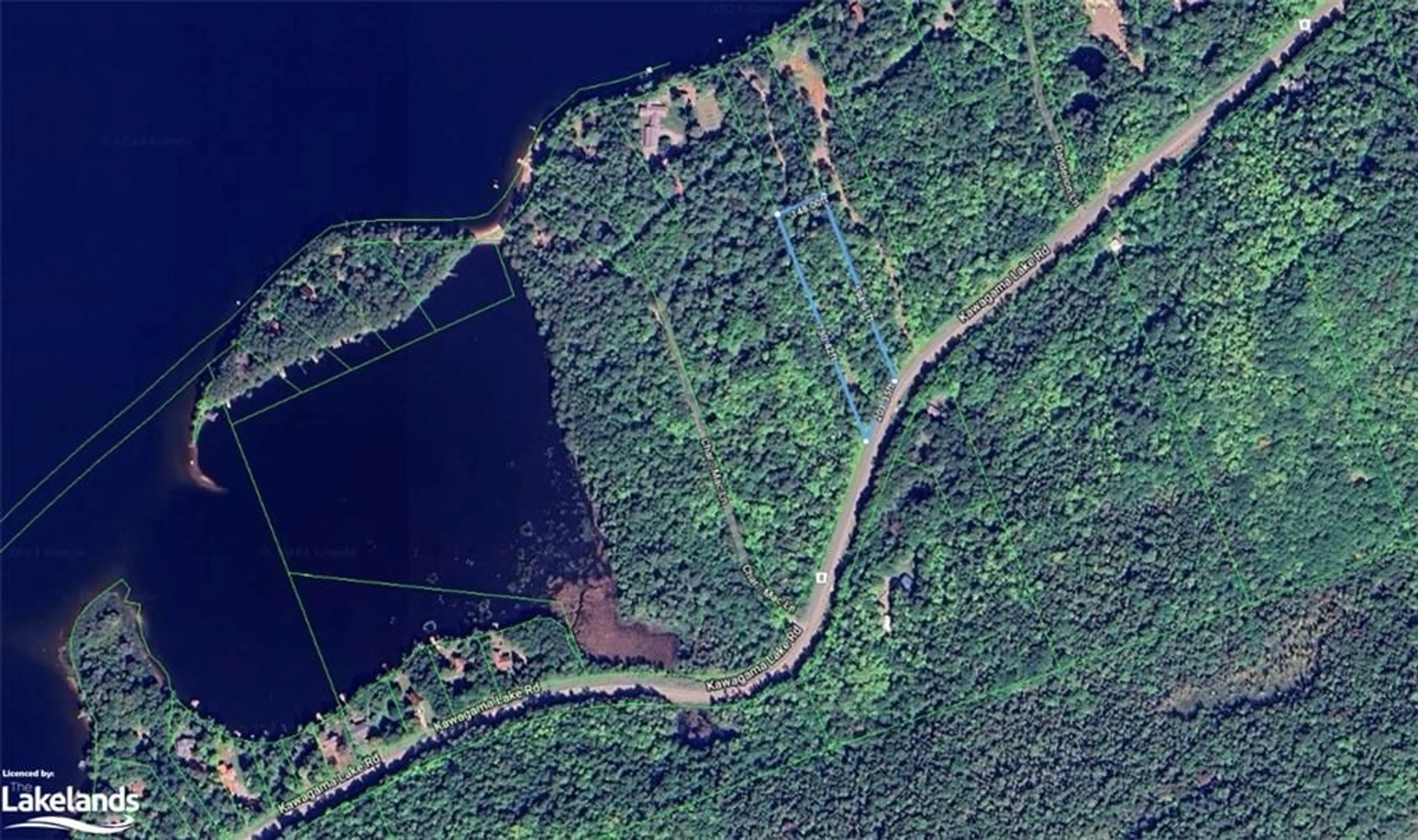 Picture of a map for 0 Kawagama Lake Rd, Algonquin Highlands Ontario P0A 1E0