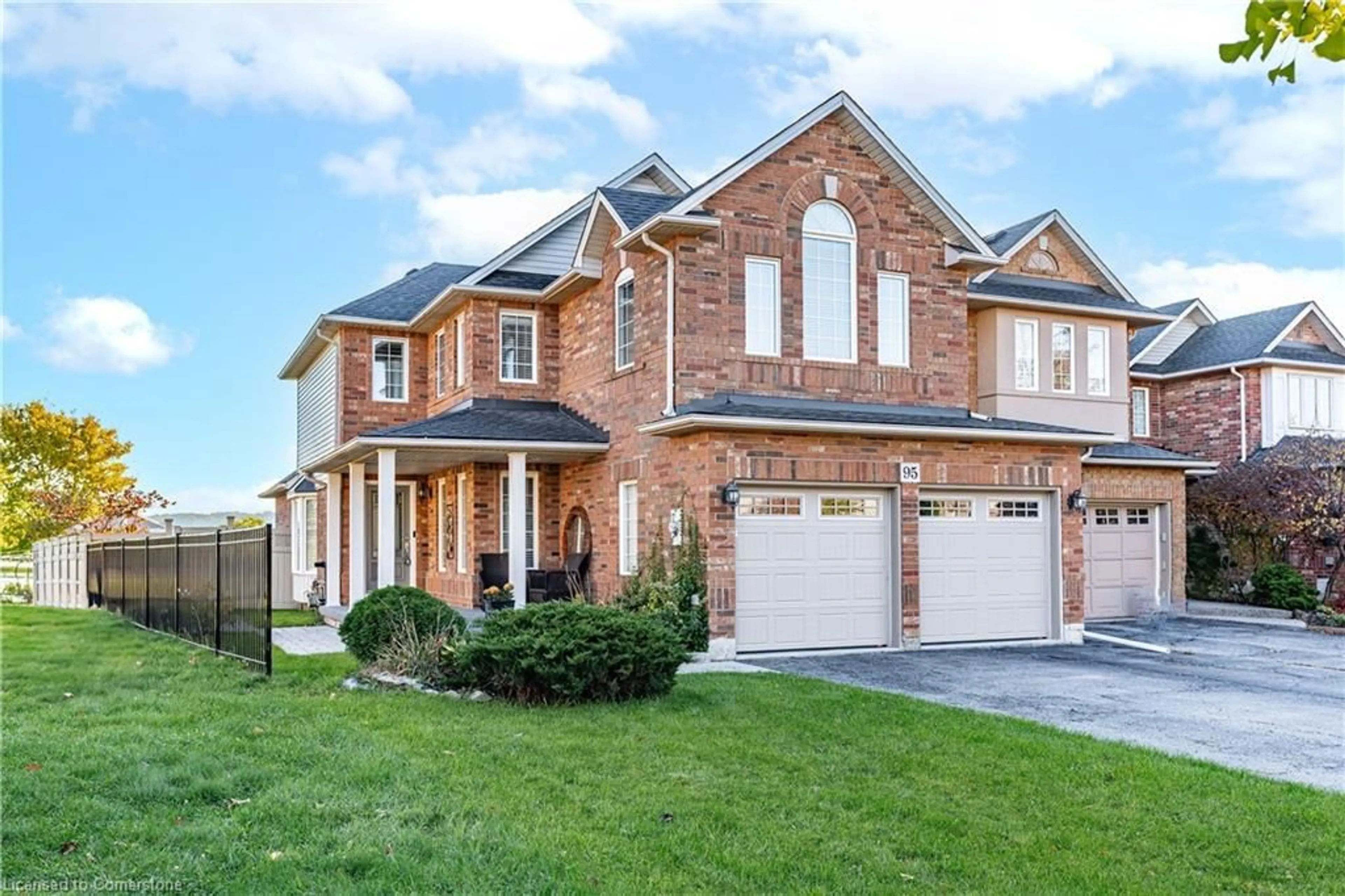 Home with brick exterior material for 95 Thoroughbred Blvd, Ancaster Ontario L9K 1N3