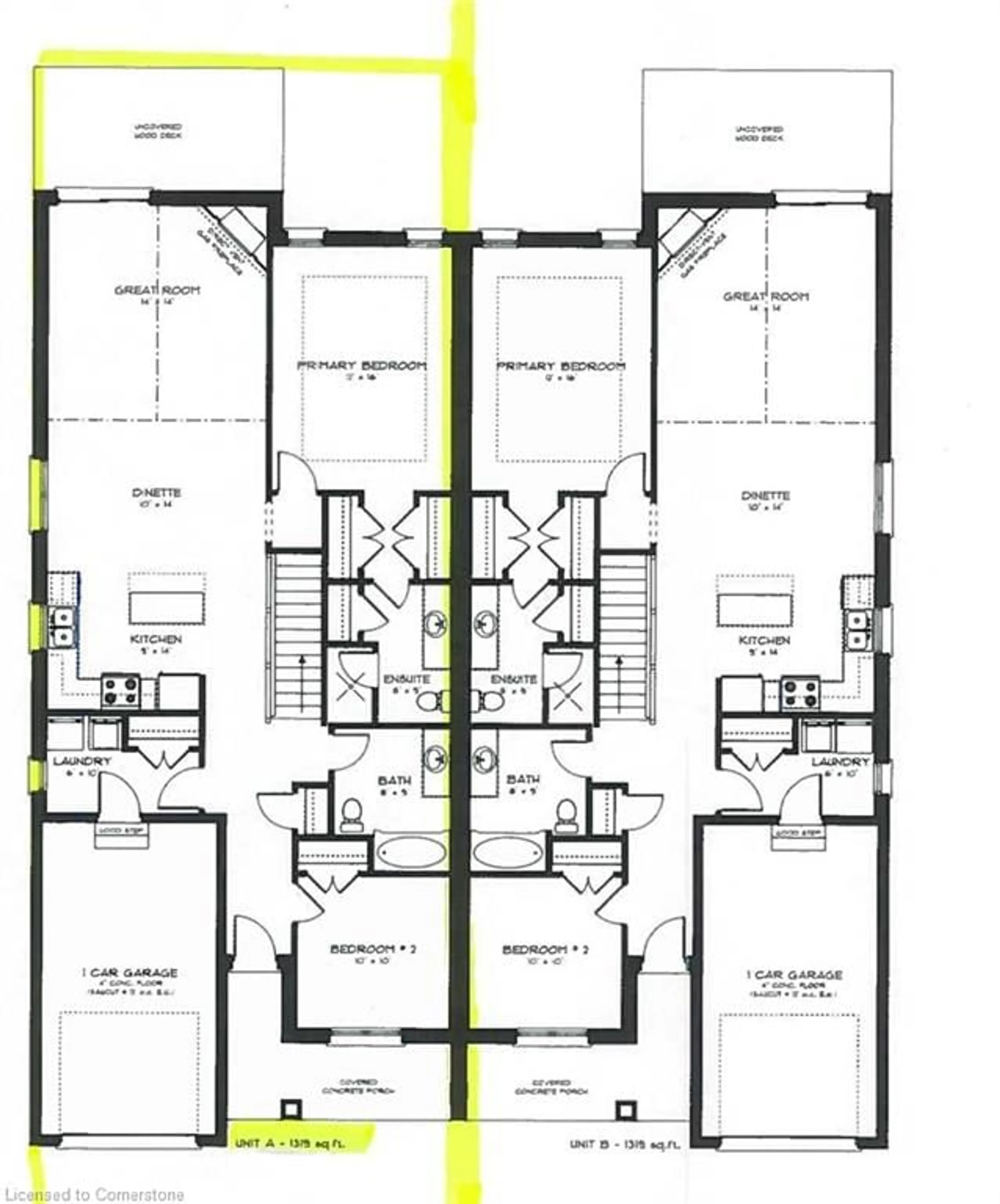 Floor plan for 0 Norfolk St #1-A, Waterford Ontario N0E 1Y0