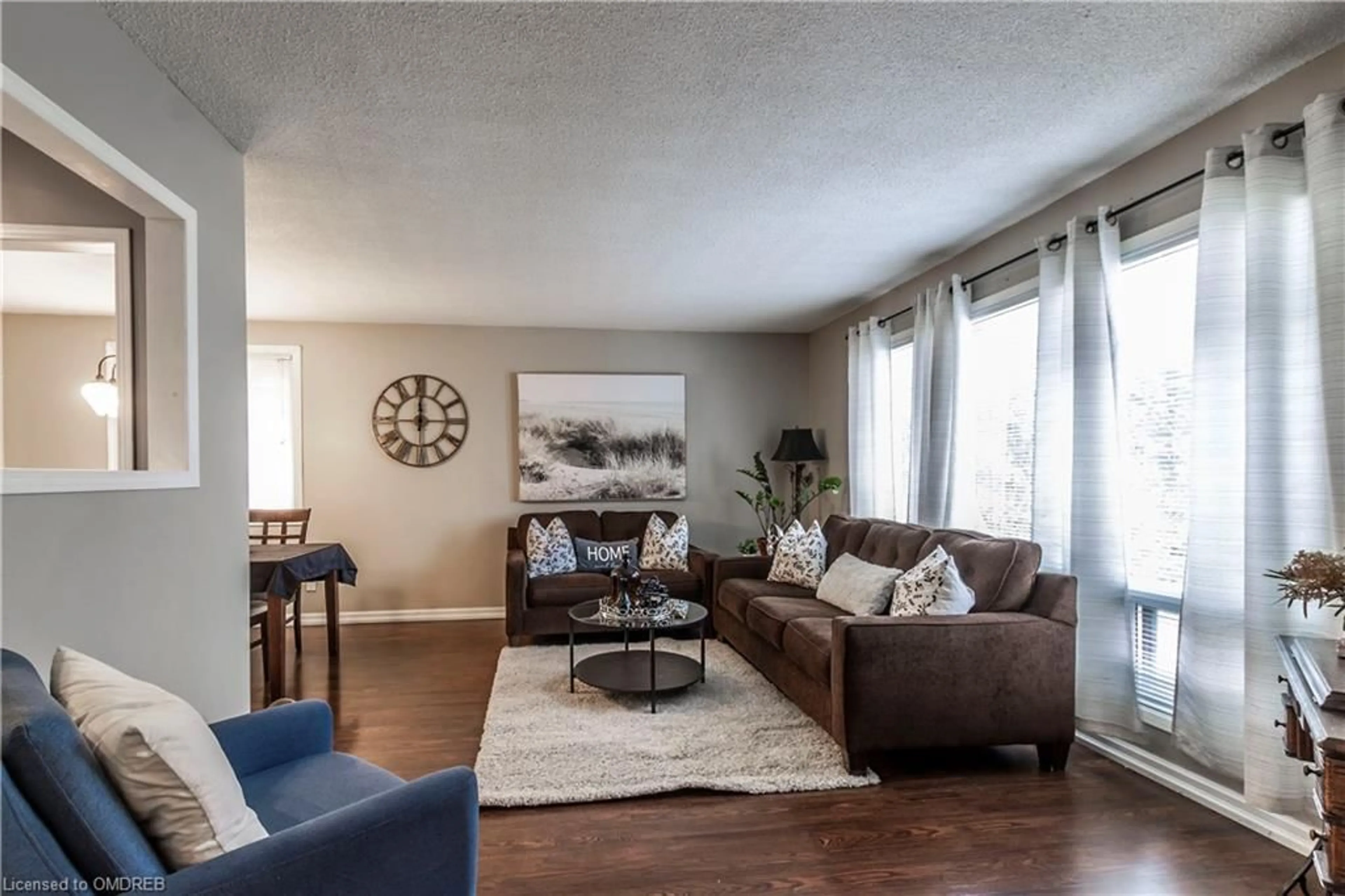 Living room, wood floors for 34 Milton Heights Cres, Milton Ontario L9T 2W7