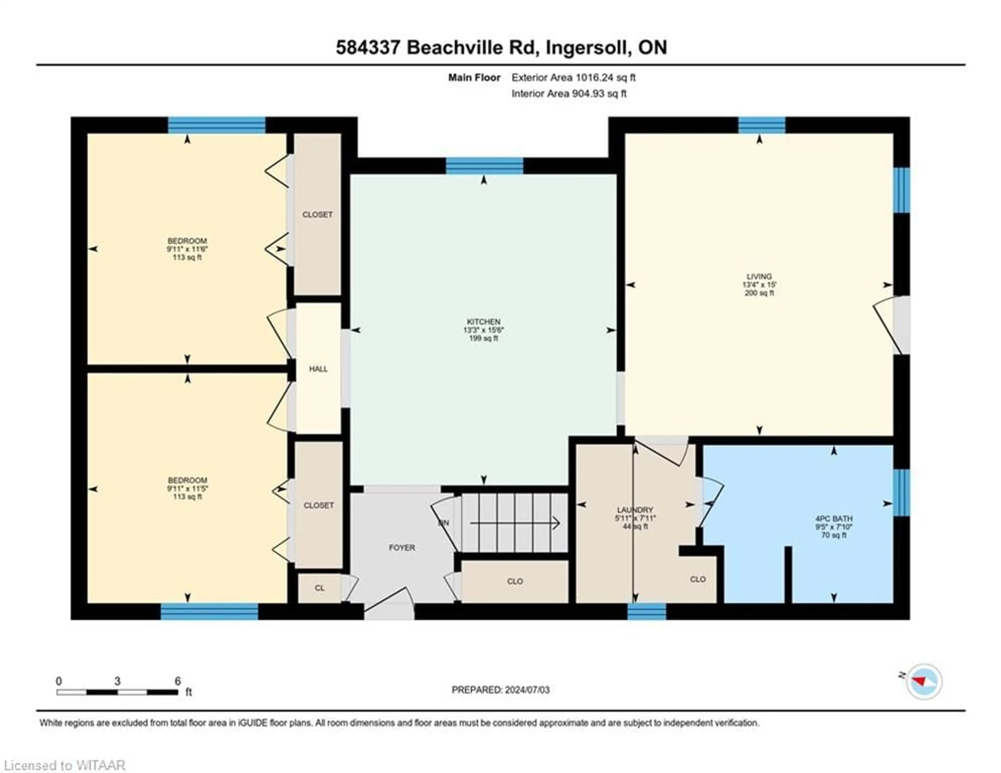 Floor plan for 584337 Beachville Rd, Beachville Ontario N0J 1A0