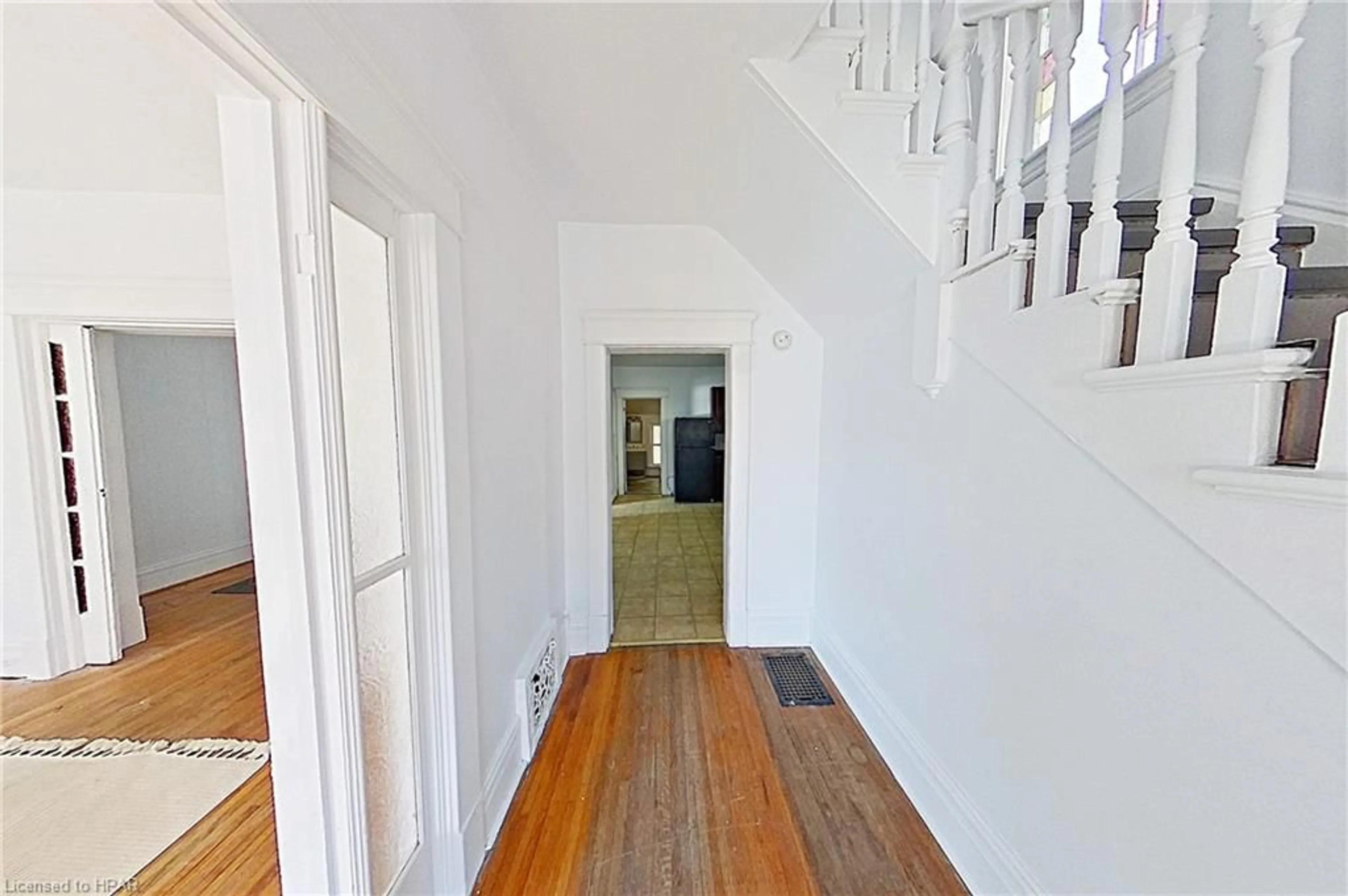 Indoor foyer, wood floors for 170 Erie St, Stratford Ontario N5A 2M7