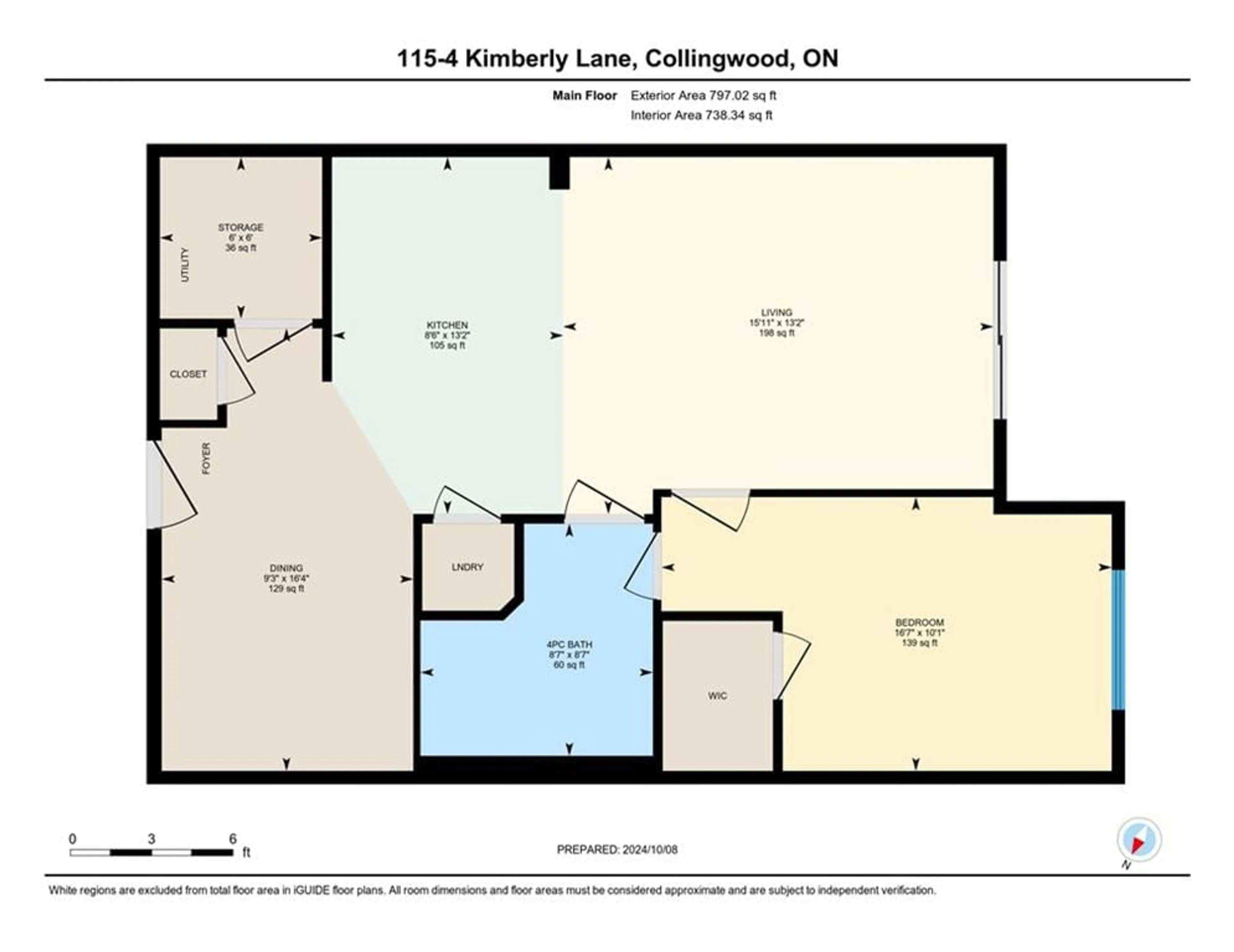 Floor plan for 4 Kimberly Lane #115, Collingwood Ontario L9Y 5K8