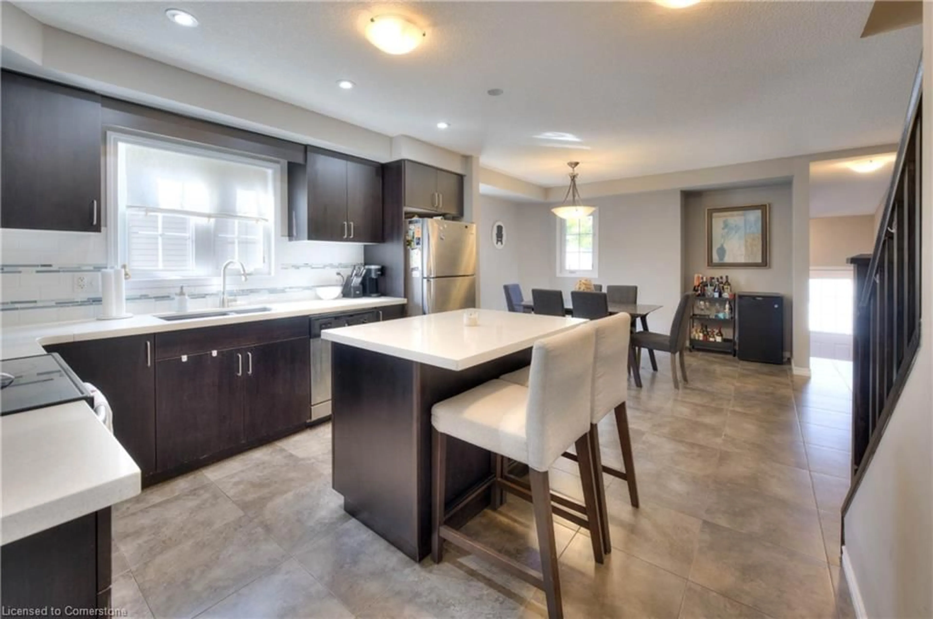 Open concept kitchen for 931 Glasgow St #2C, Kitchener Ontario N2N 0B6