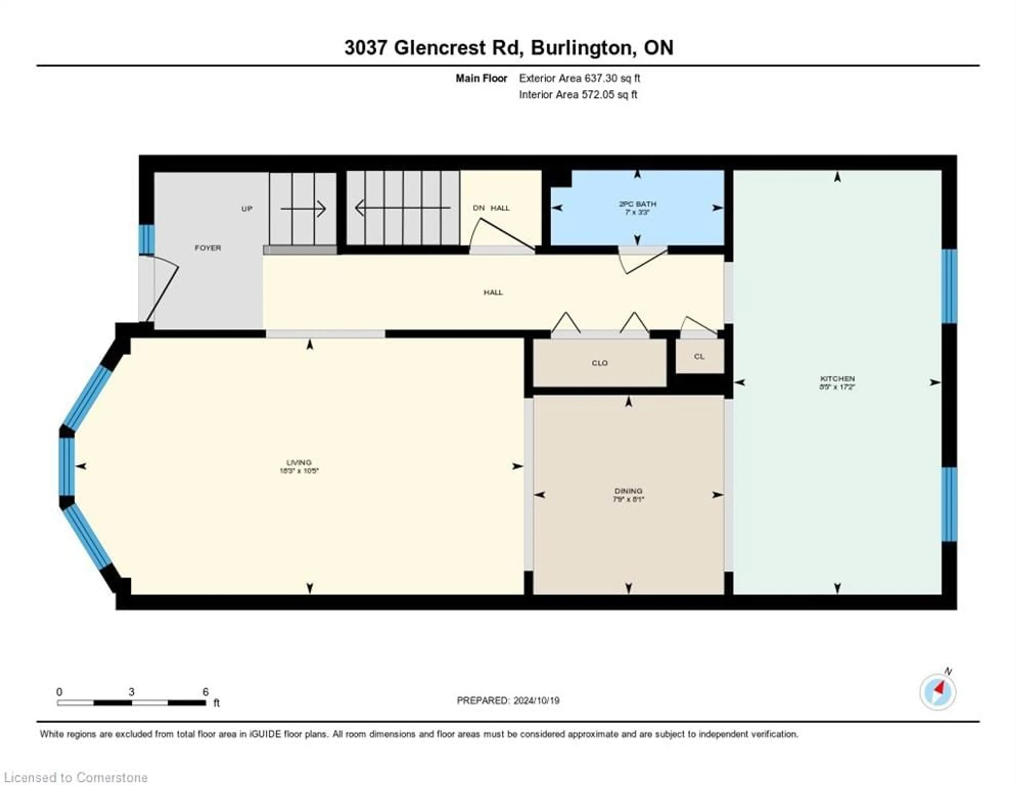 Floor plan for 3037 Glencrest Rd #47, Burlington Ontario L7N 3K1