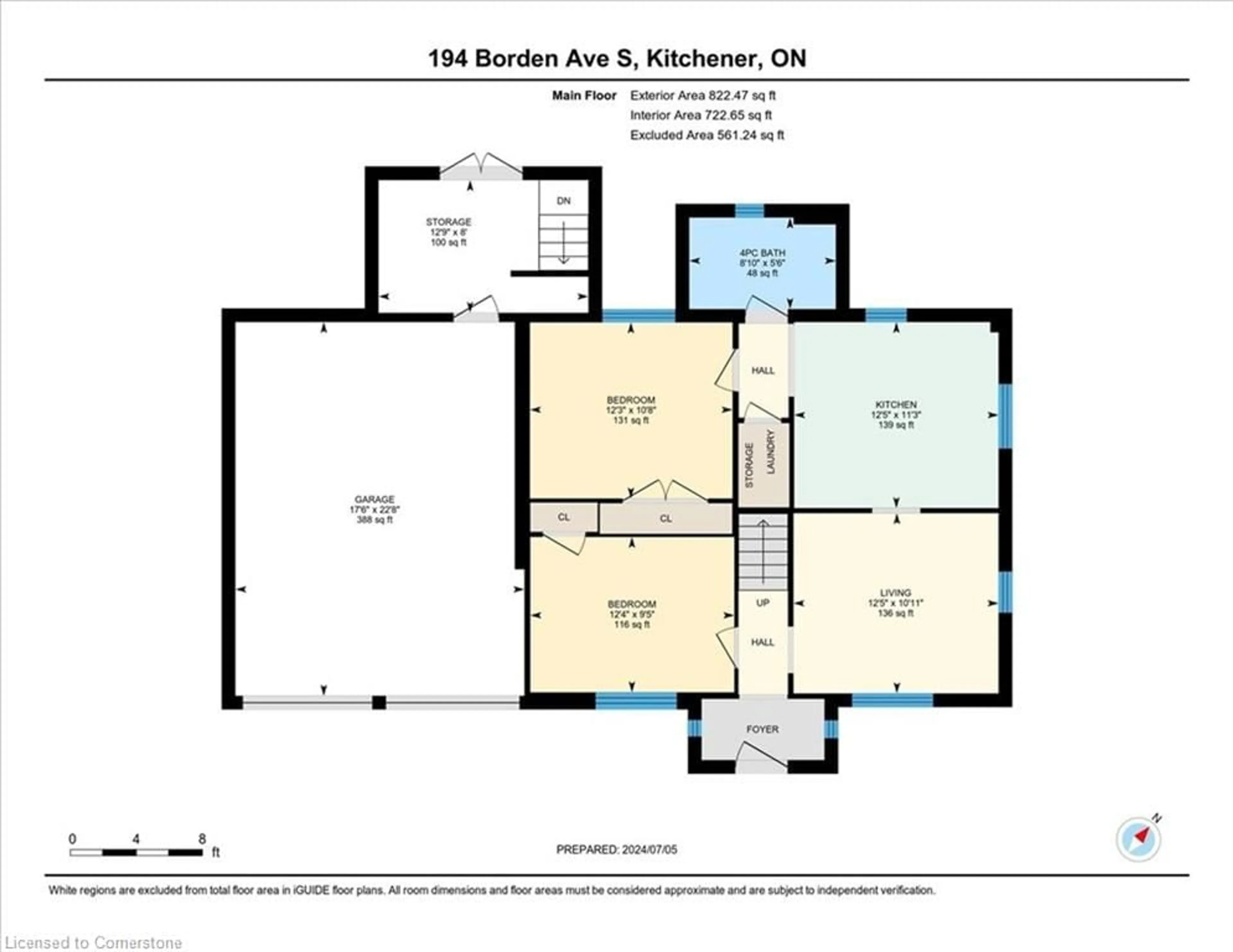 Floor plan for 194 Borden Ave, Kitchener Ontario N2G 3R8