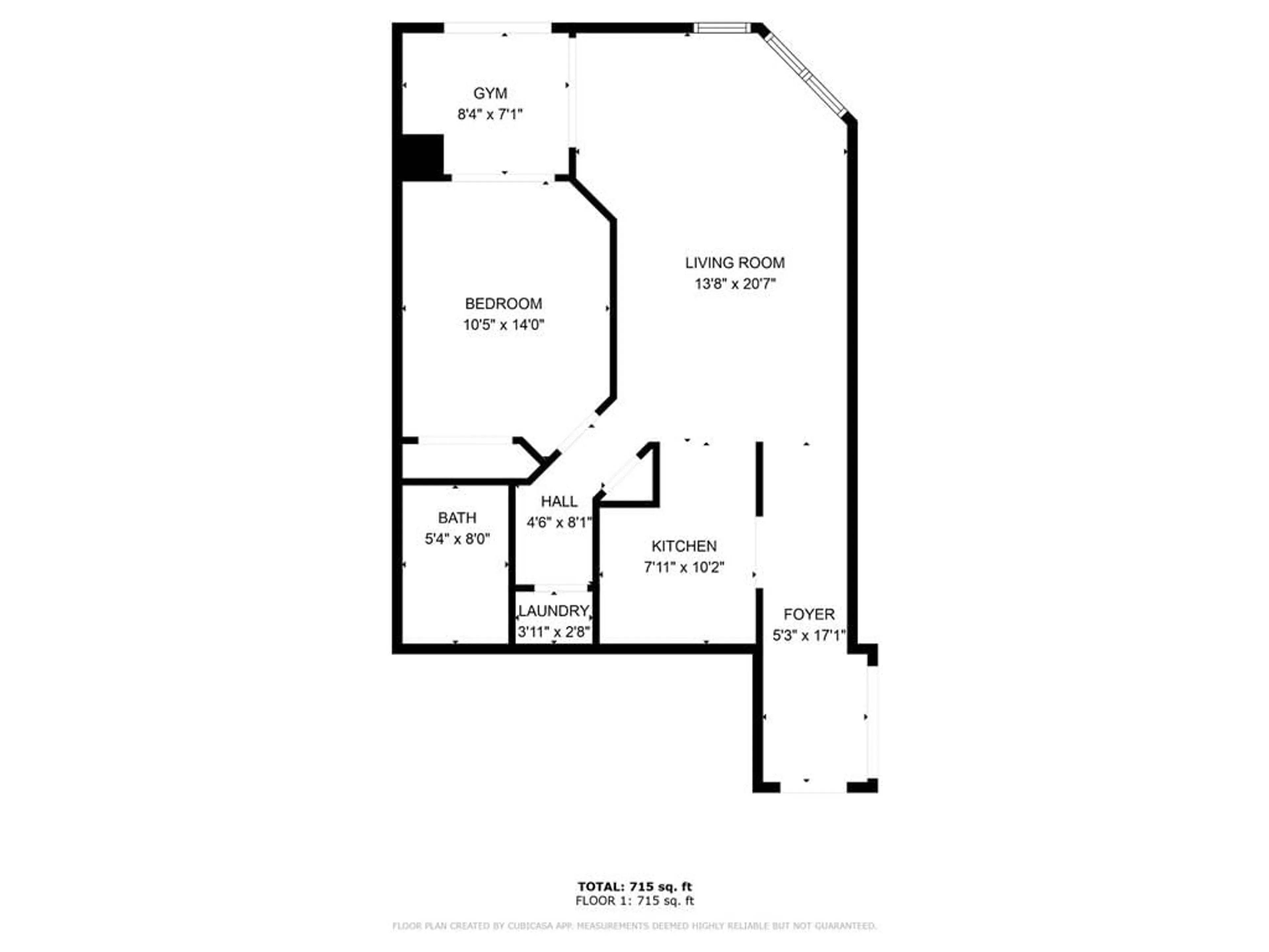 Floor plan for 140 Dunlop St #1210, Barrie Ontario L4M 6H9