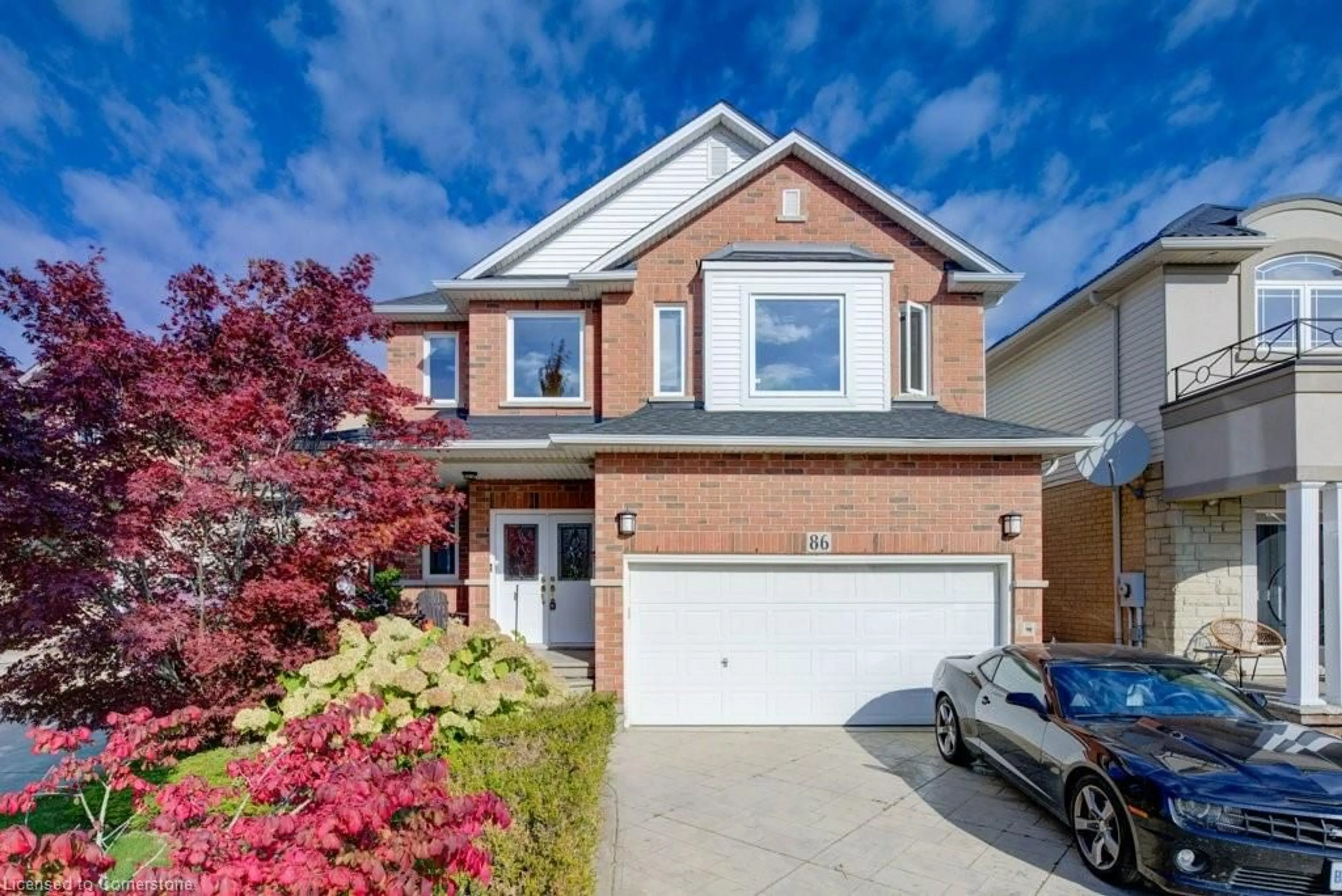 A pic from exterior of the house or condo, the street view for 86 San Felice Crt, Hamilton Ontario L9B 0B4