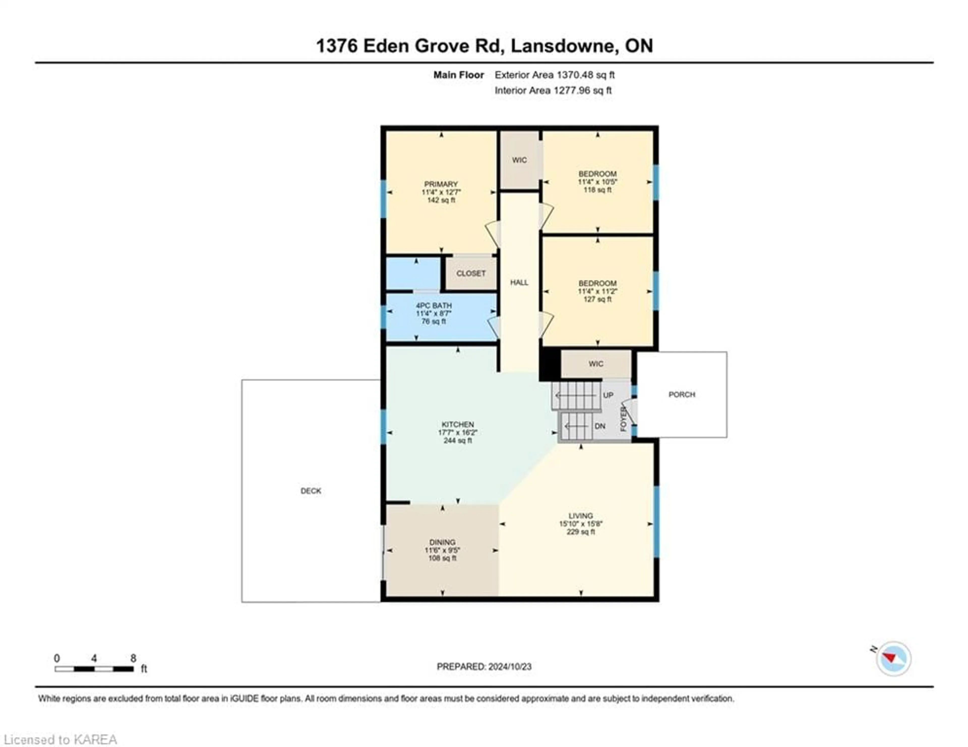 Floor plan for 1376 Eden Grove Rd, Lansdowne Ontario K0E 1L0