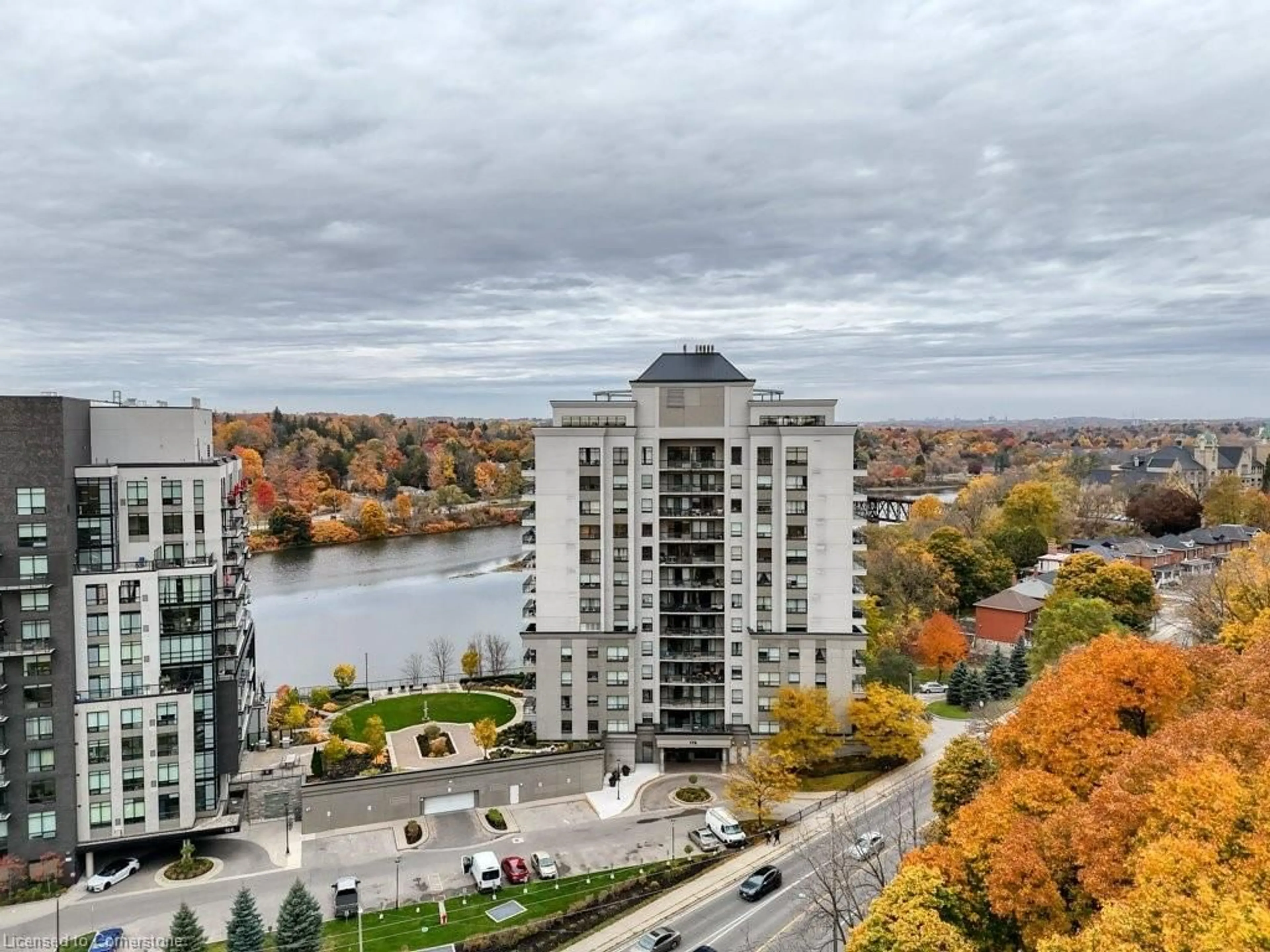 A pic from exterior of the house or condo, the view of lake or river for 170 Water St #302, Cambridge Ontario N1R 3B6