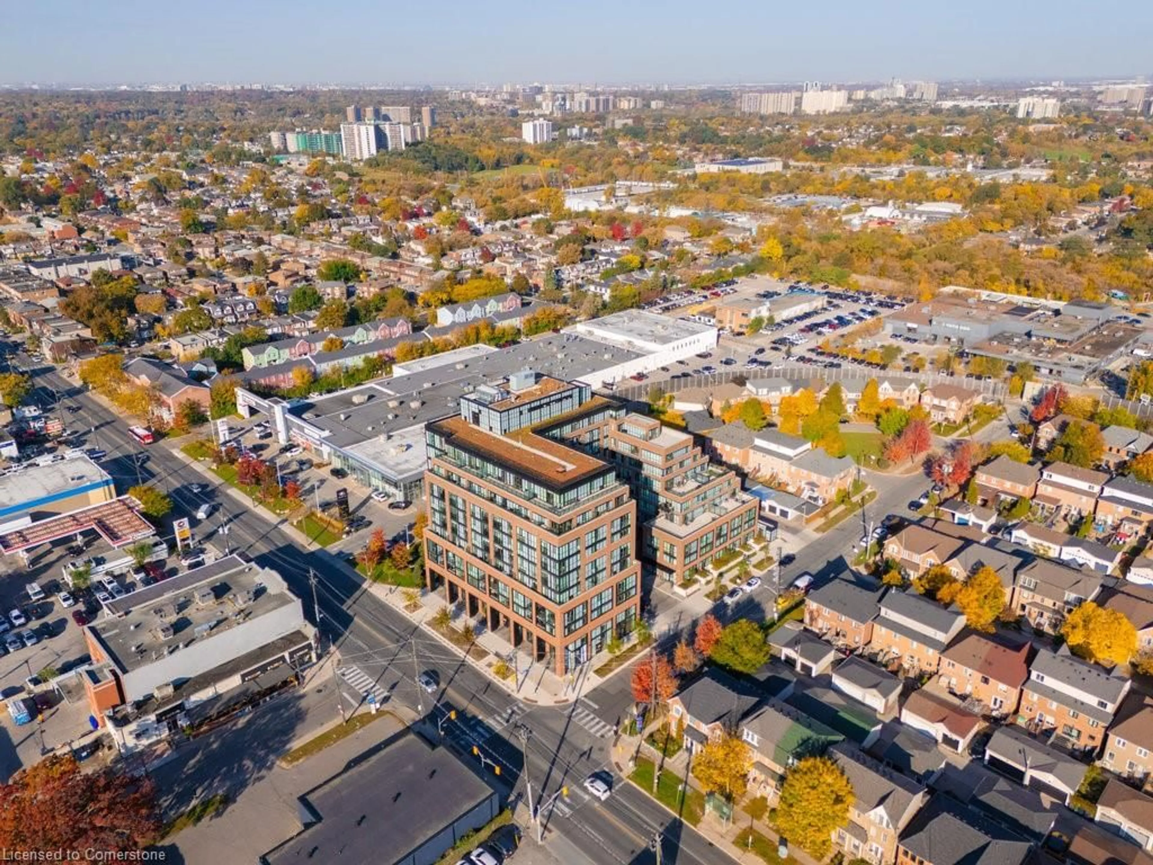 A pic from exterior of the house or condo, the street view for 2300 St Clair Ave #718, Toronto Ontario M6N 0B3