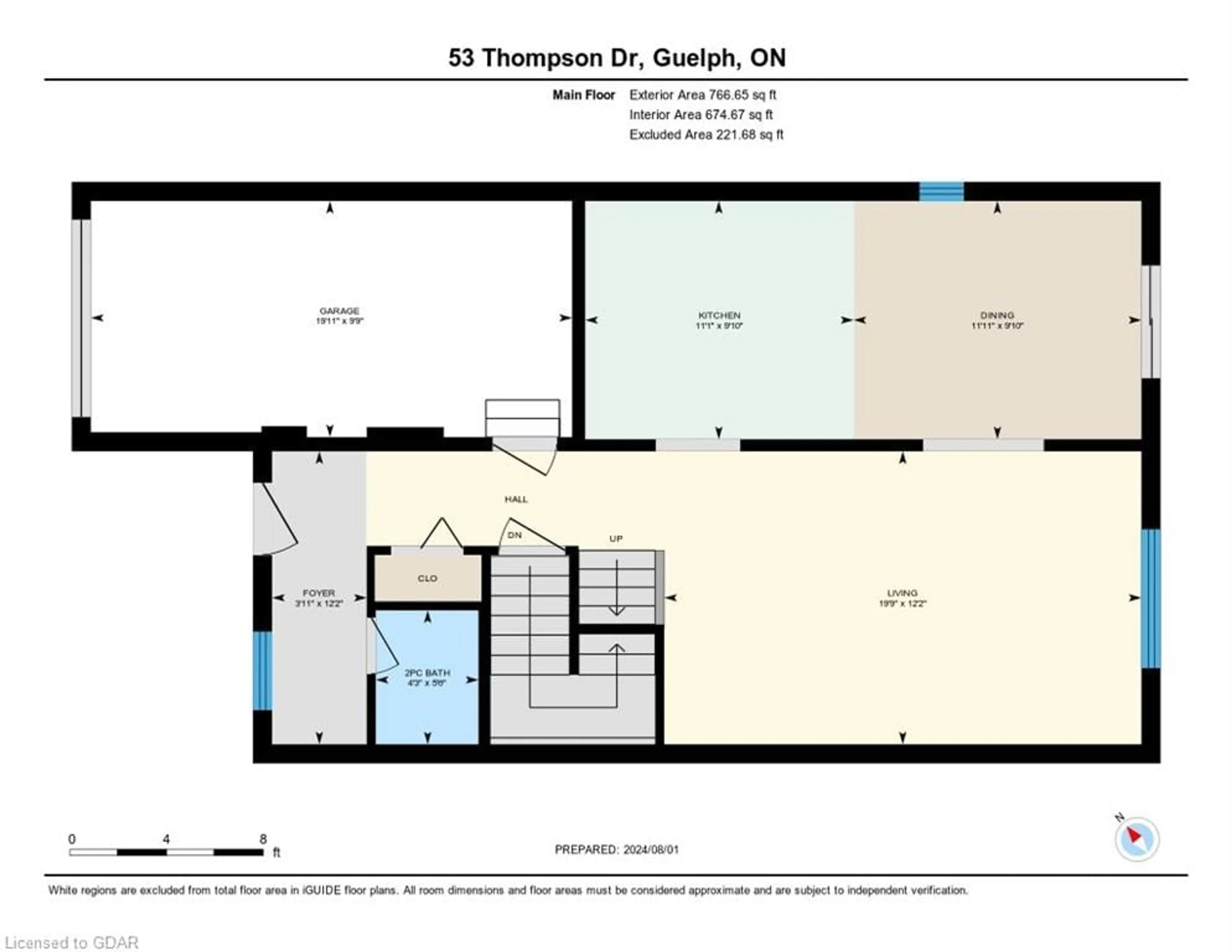 Floor plan for 53 Thompson Dr, Guelph Ontario N1E 7A2