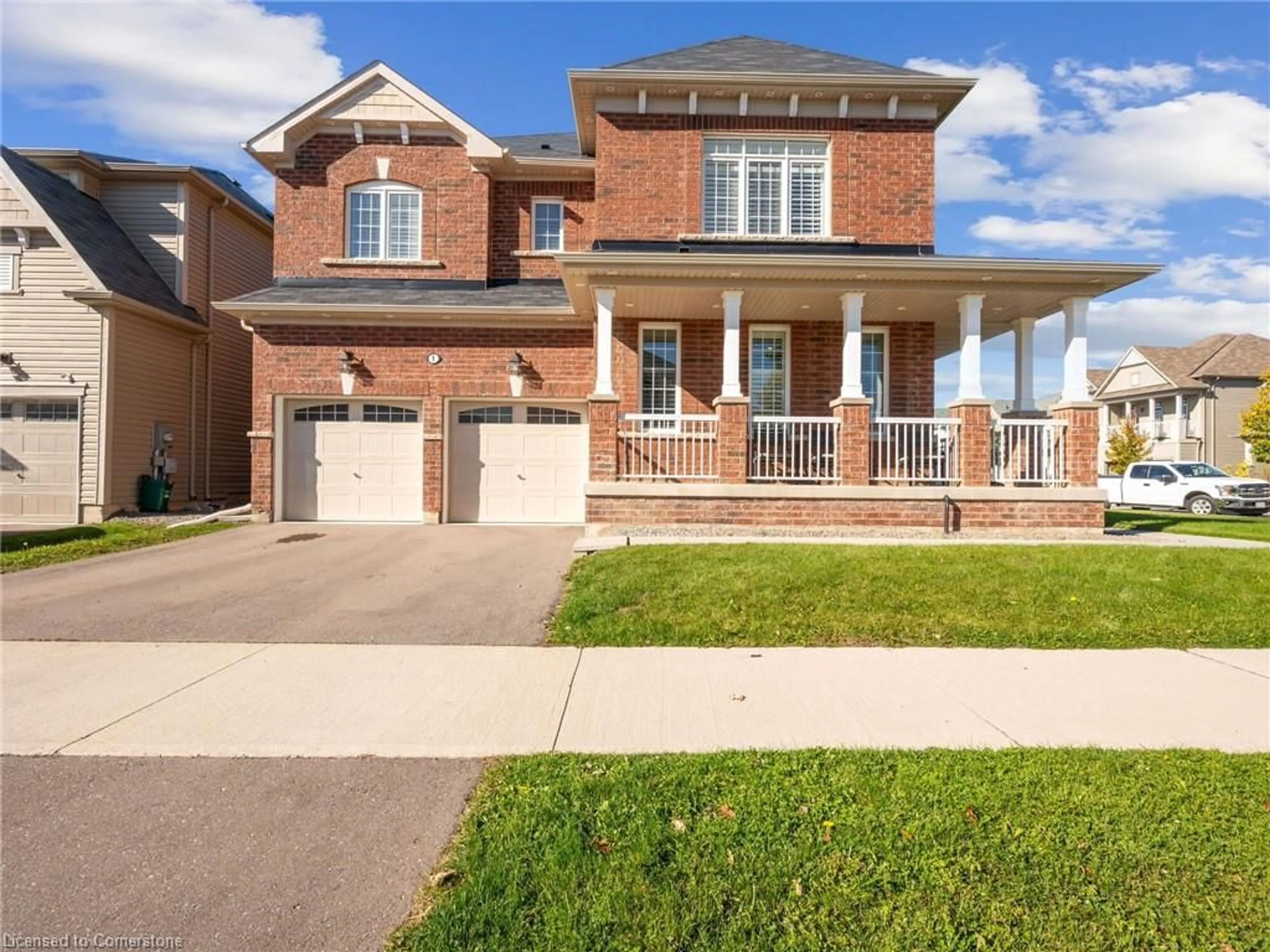 Home with brick exterior material for 1 Seanesy Dr, Niagara Falls Ontario L3B 5N5