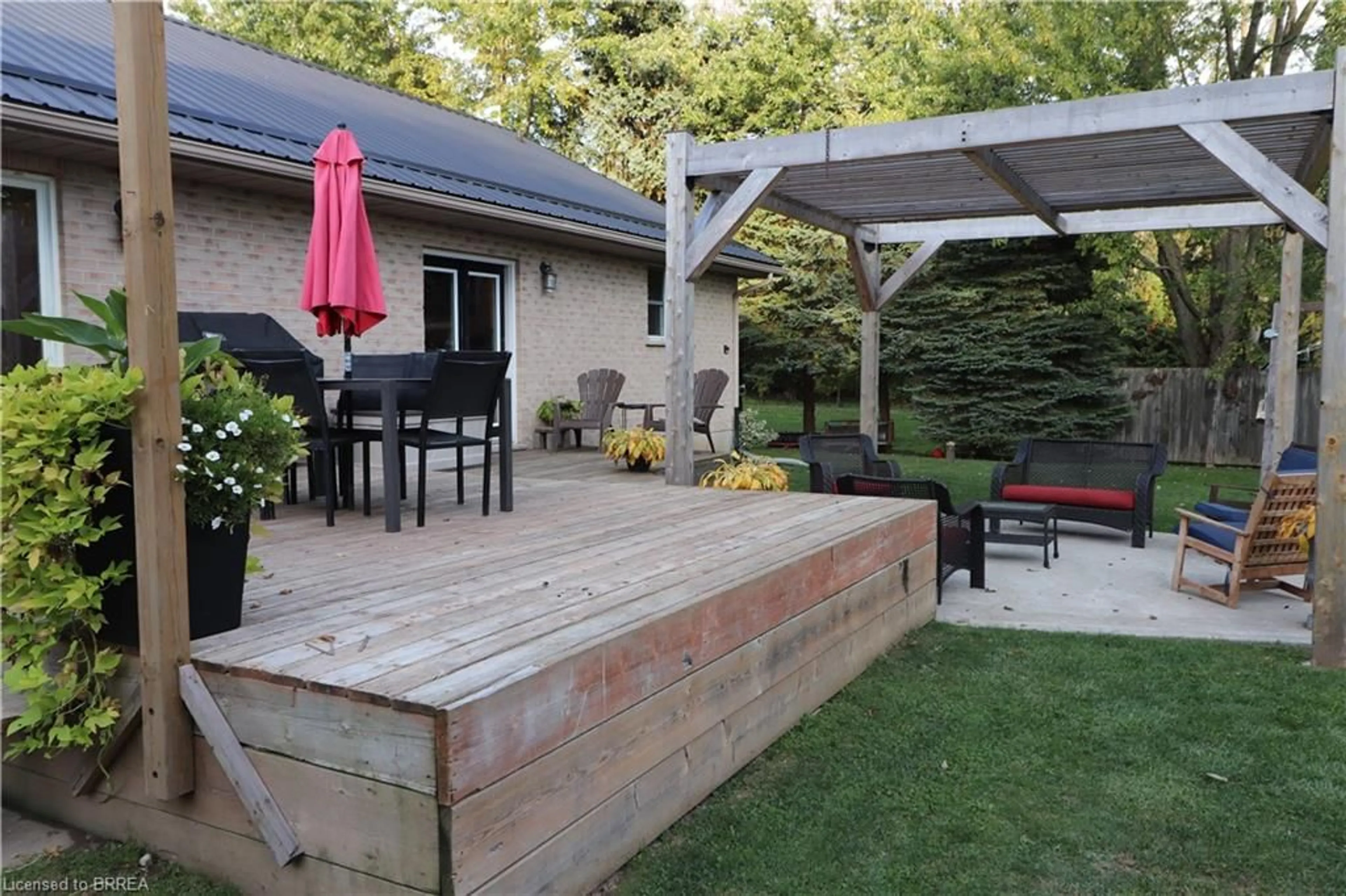 Patio, the fenced backyard for 50019 John Wise Line, Aylmer Ontario N5H 2R5