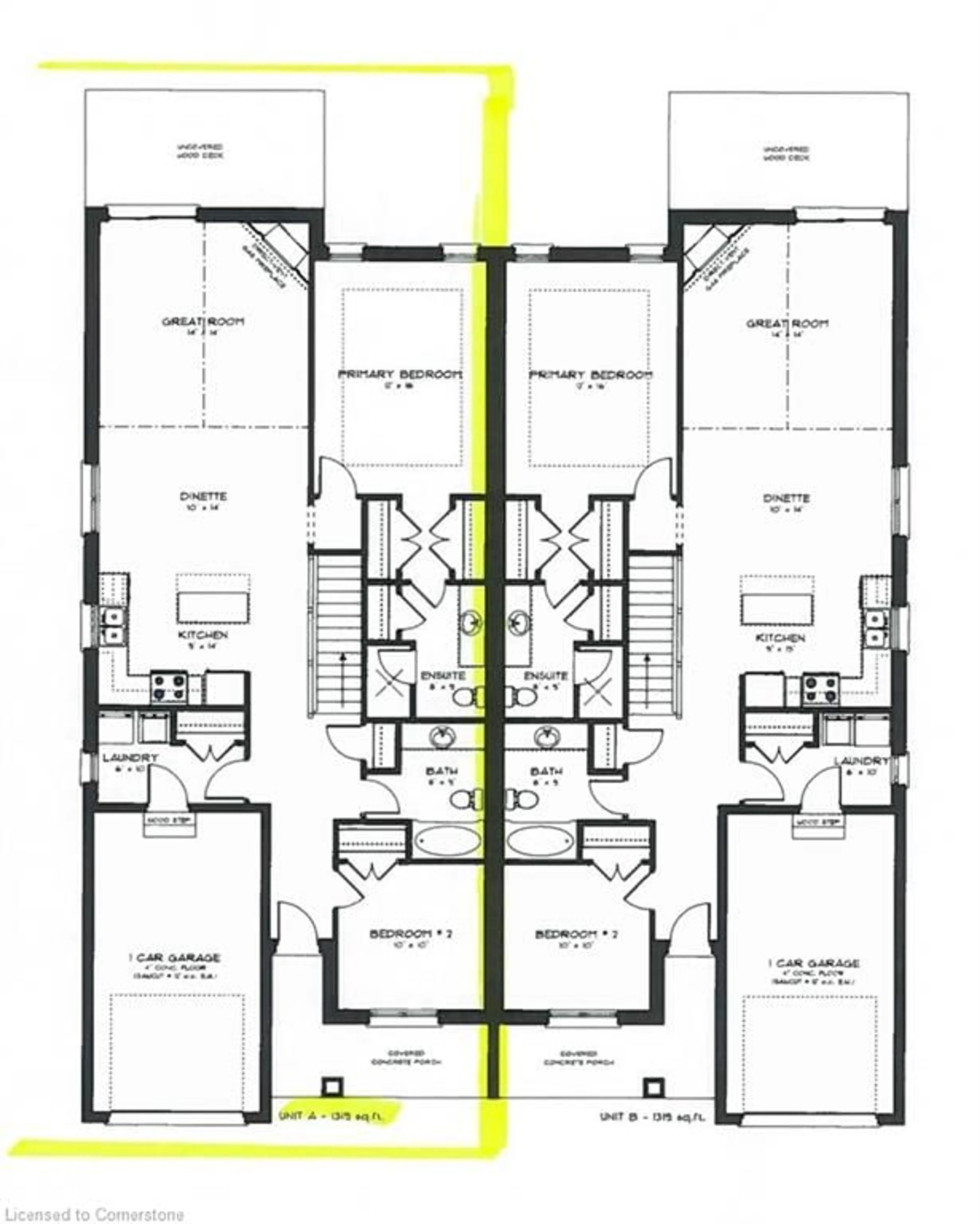 Floor plan for 0 Norfolk St #2-A, Waterford Ontario N0E 1Y0