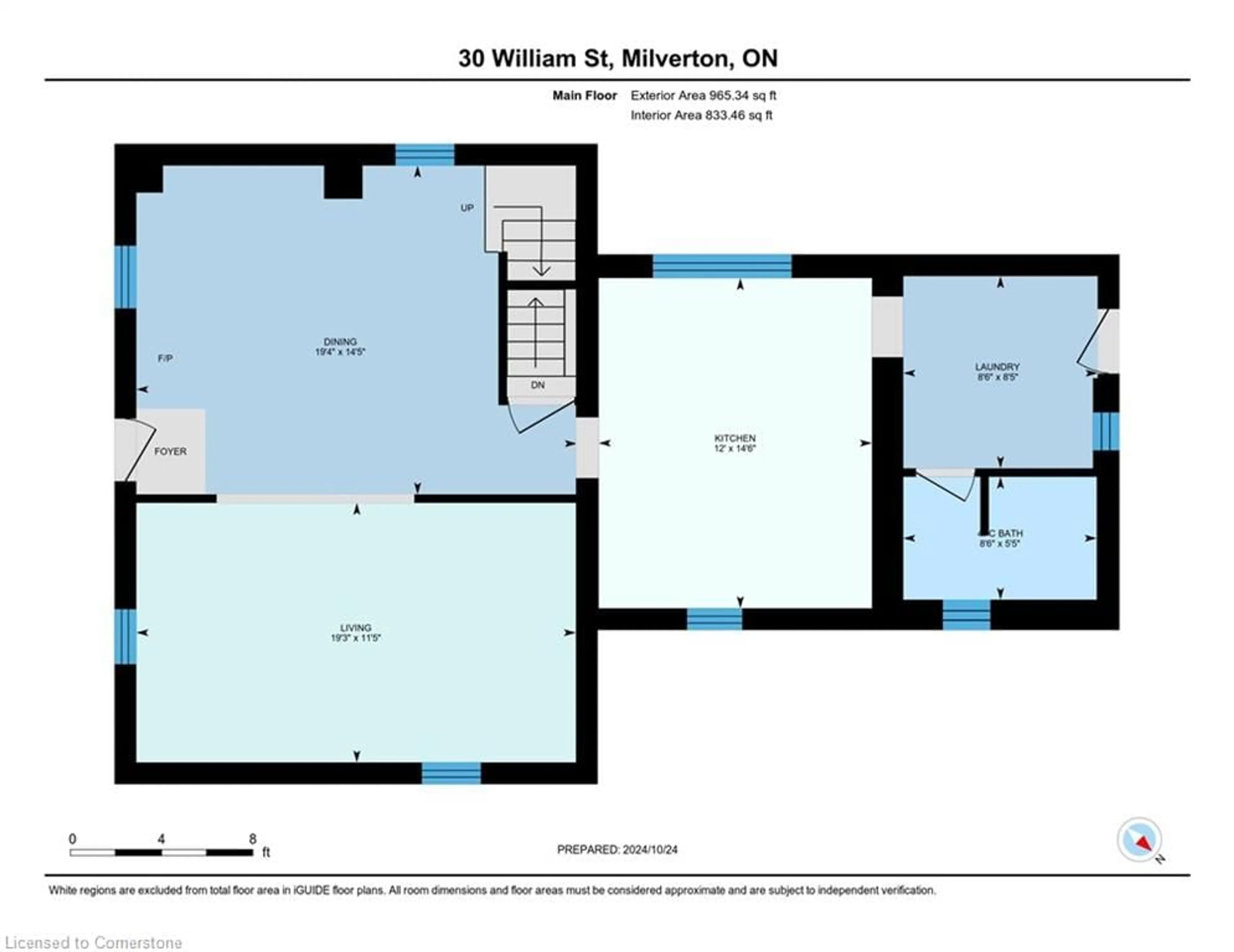 Floor plan for 30 William St, Milverton Ontario N0K 1M0