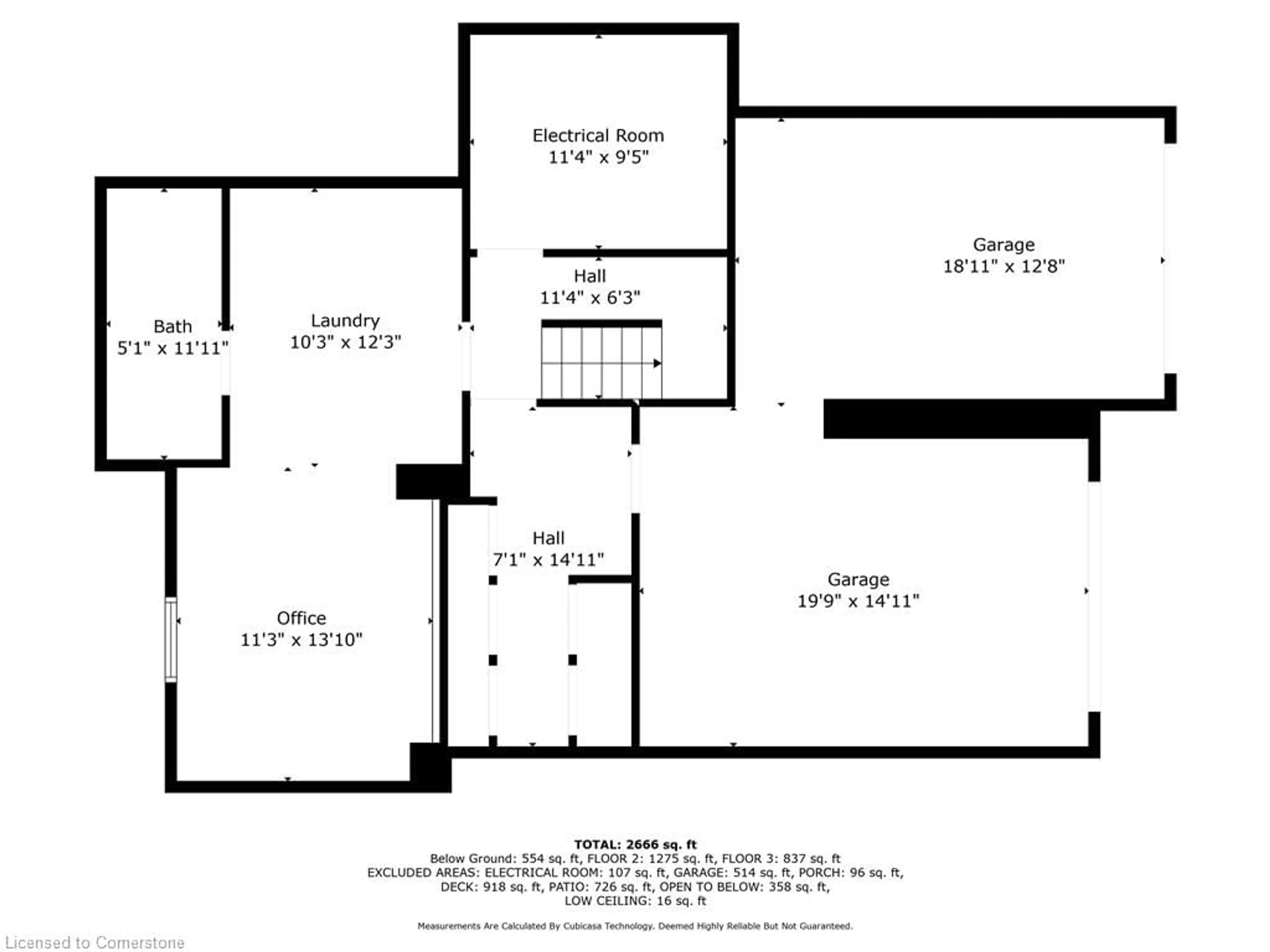 Floor plan for 101 Hillcrest Ave, Dundas Ontario L9H 4X4