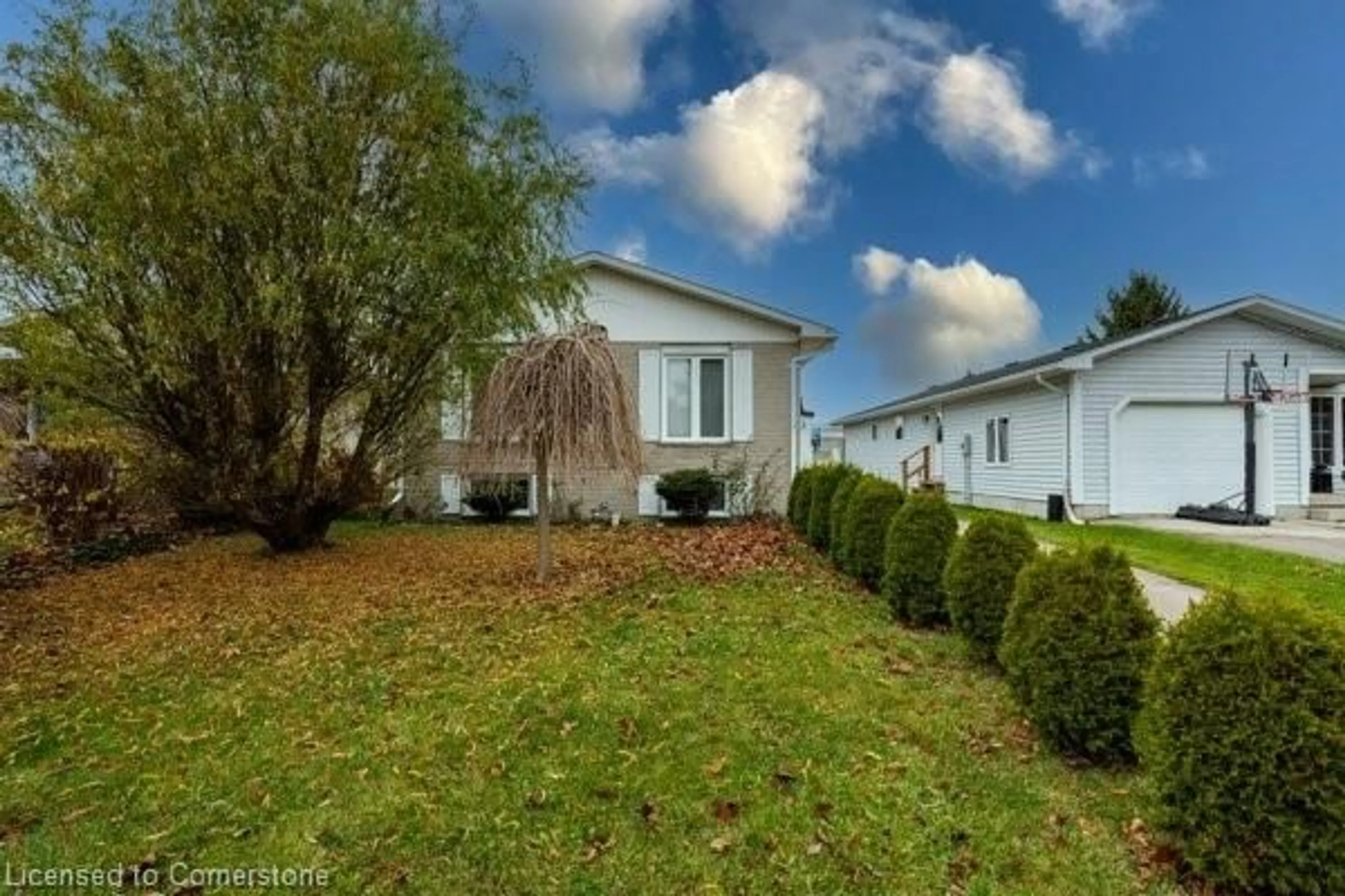 A pic from exterior of the house or condo, the fenced backyard for 539 Briarwood Ave, Listowel Ontario N4W 3P9